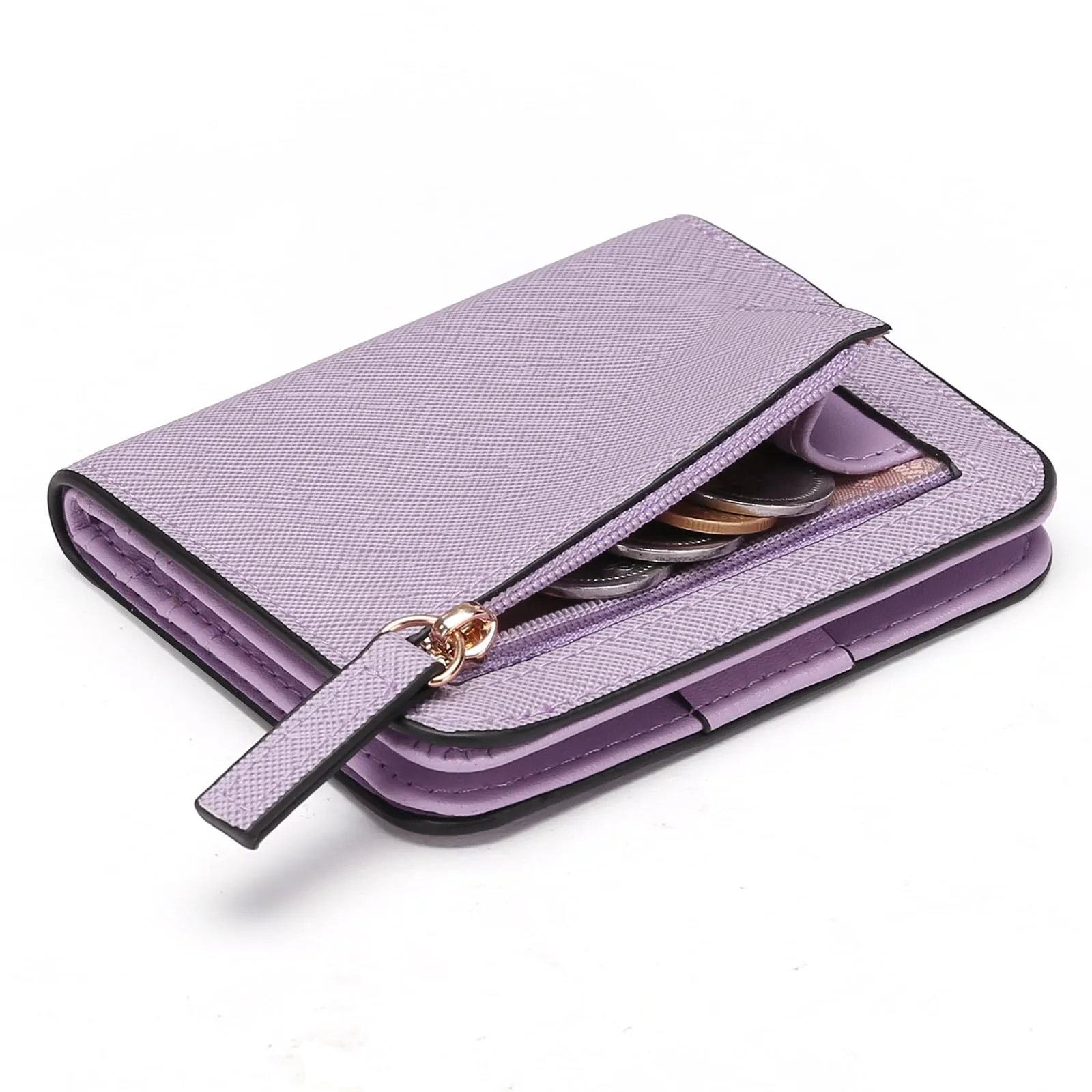 GAEKEAO Portafoglio da Donna in Pelle con Blocco RFID, 7 Scomparti per Carte e Tasca con Cerniera - immagine 1