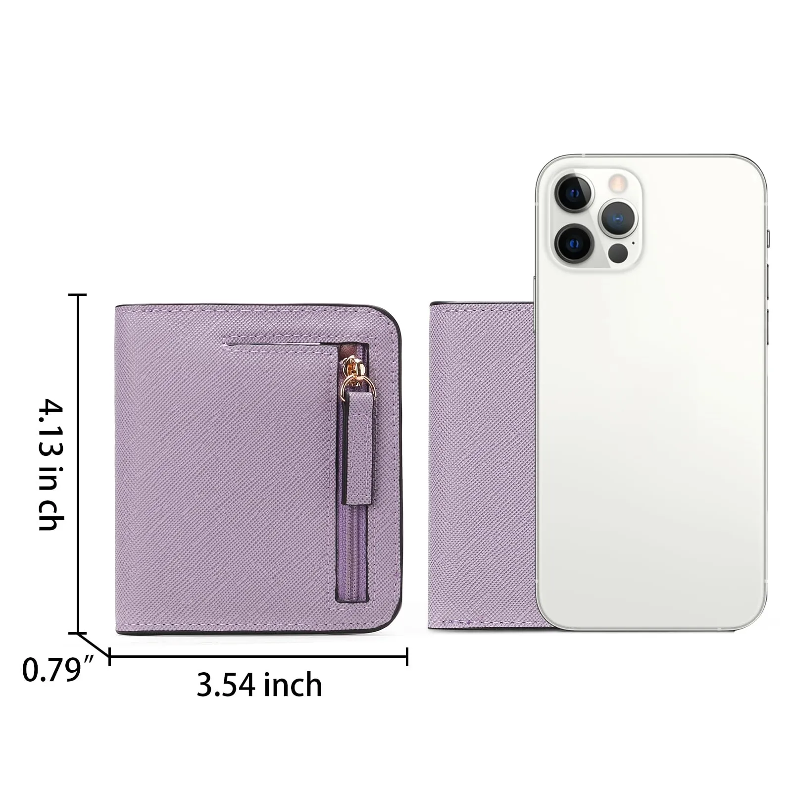 GAEKEAO Portafoglio da Donna in Pelle con Blocco RFID, 7 Scomparti per Carte e Tasca con Cerniera - immagine 5