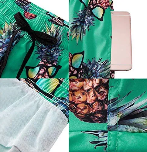 ALISISTER Pantaloncini da Bagno Uomo Ananas 3D 3XL - immagine 5