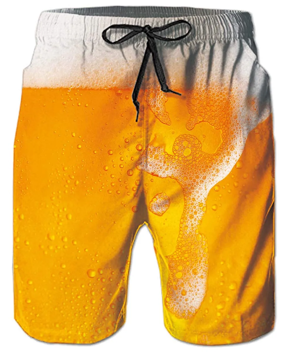 ALISISTER Costume da Bagno Uomo 3D Arcobaleno Pantaloncini Mare Asciugatura Veloce con Fodera in Mesh, M - immagine 1