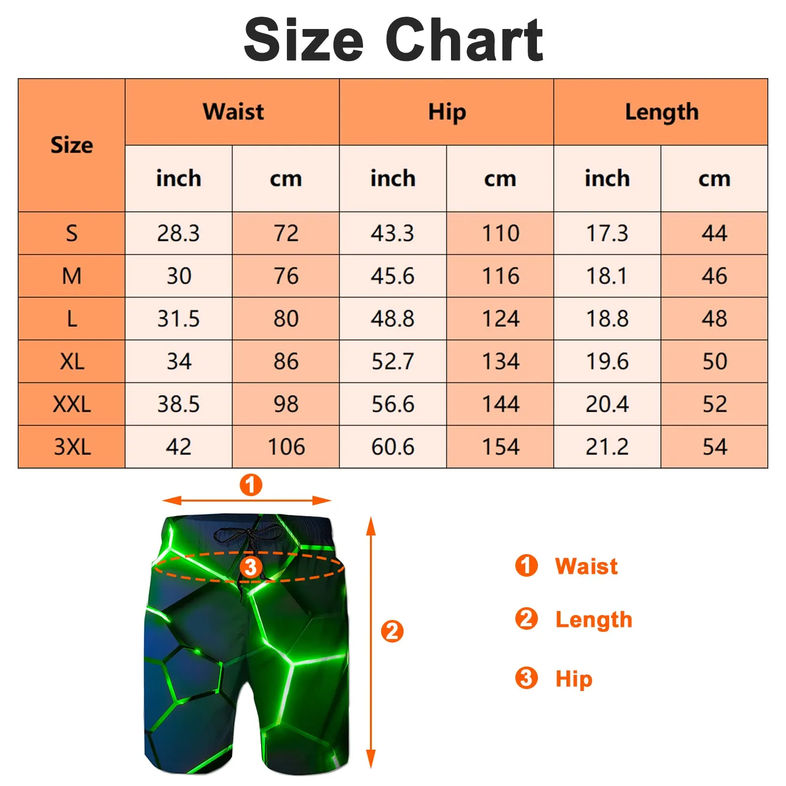ALISISTER Costume Uomo Mare 3D Gatto di Pizza Pantaloncini Spiaggia con Fodera in Mesh, M - immagine 5