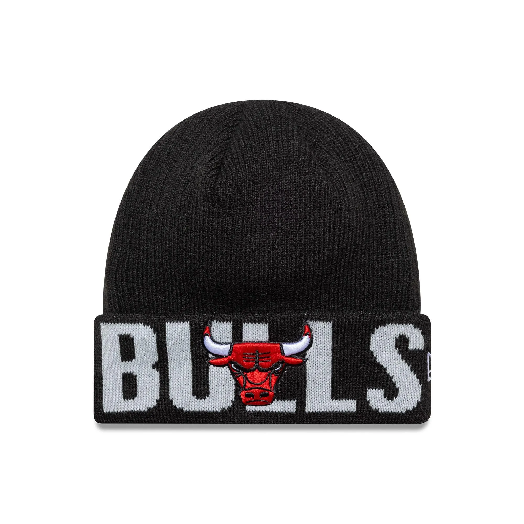 New Era Chicago Bulls Wordmark NBA Beanie - Nero - immagine 1