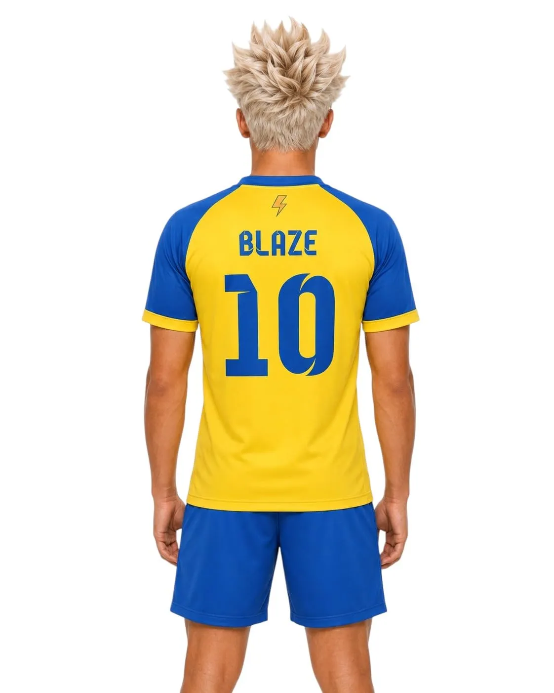 Ataviko Kit Calcio INA11 Blaze Frost, Raimon, Giallo/Azzurro, 3XS - immagine 2
