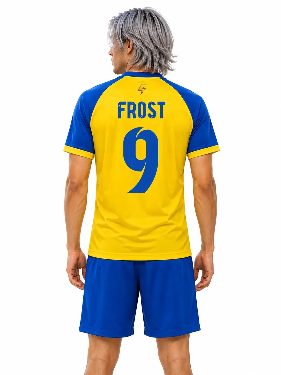 Ataviko Kit Calcio INA11 Frost Raimon, Giallo/Azzurro, XXS - immagine 2