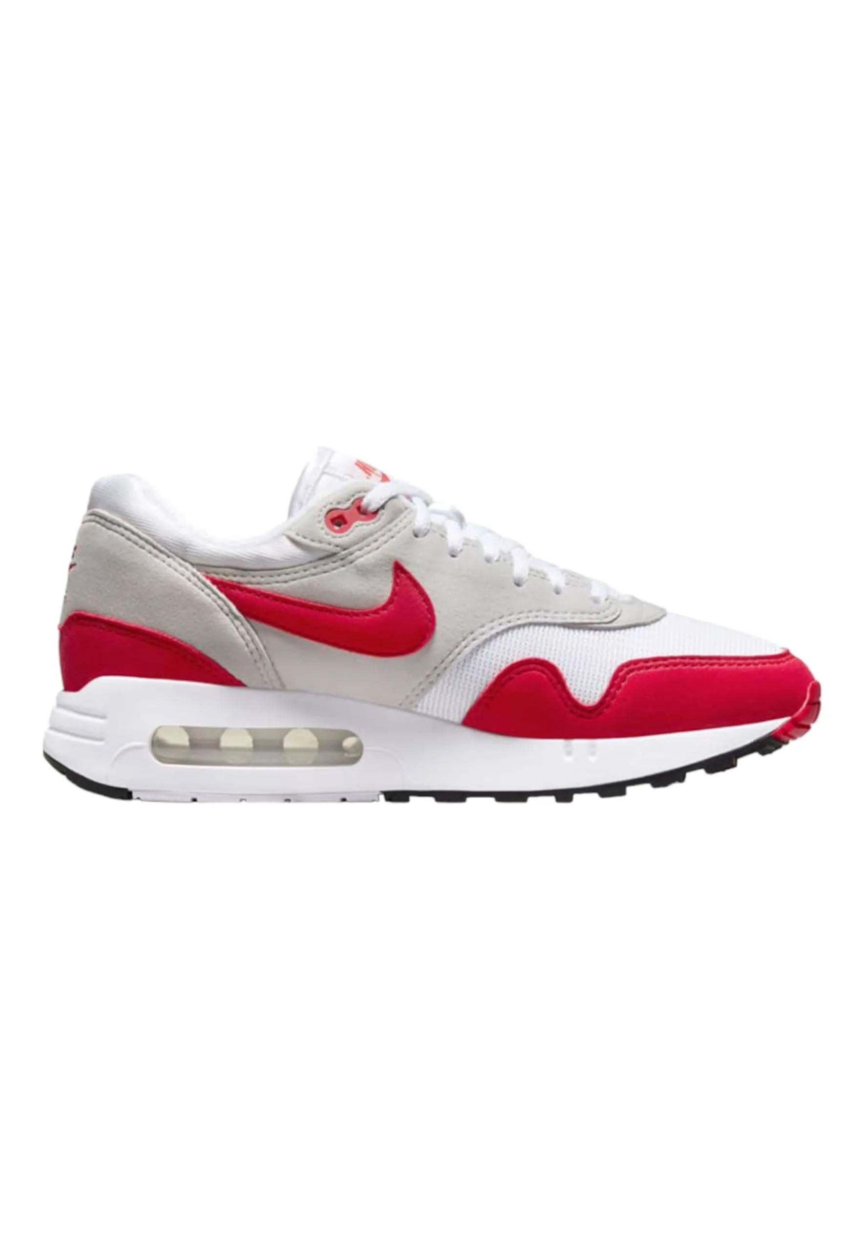 Nike Sportswear Air Max 1 Sneakers, Pelle, Bianco-Rosso Chiaro - immagine 3