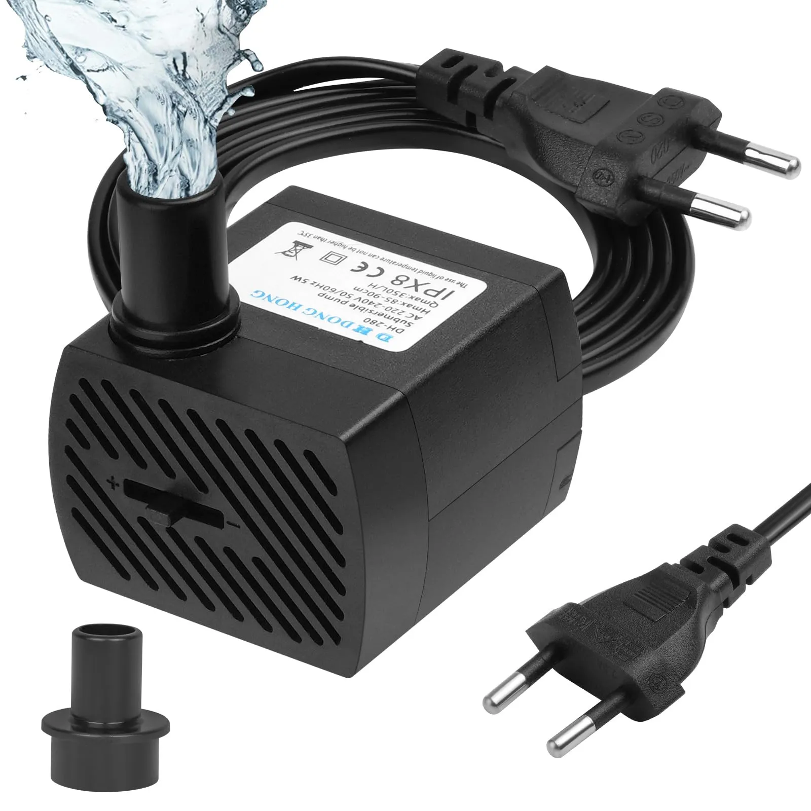Flintronic Mini Pompa Acqua Sommergibile 5W 350L/H - immagine 1