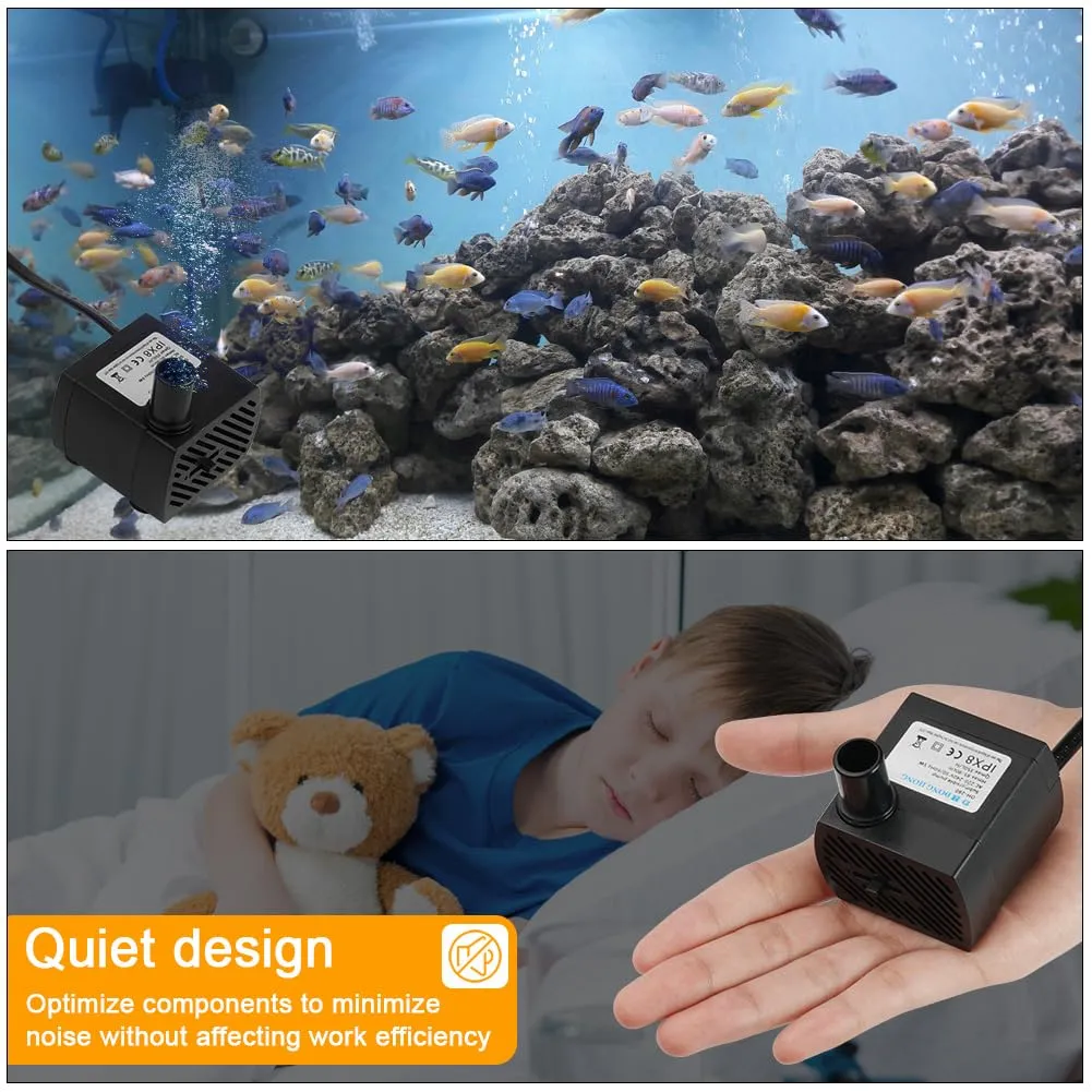 Flintronic Mini Pompa Acqua Sommergibile 5W 350L/H - immagine 7
