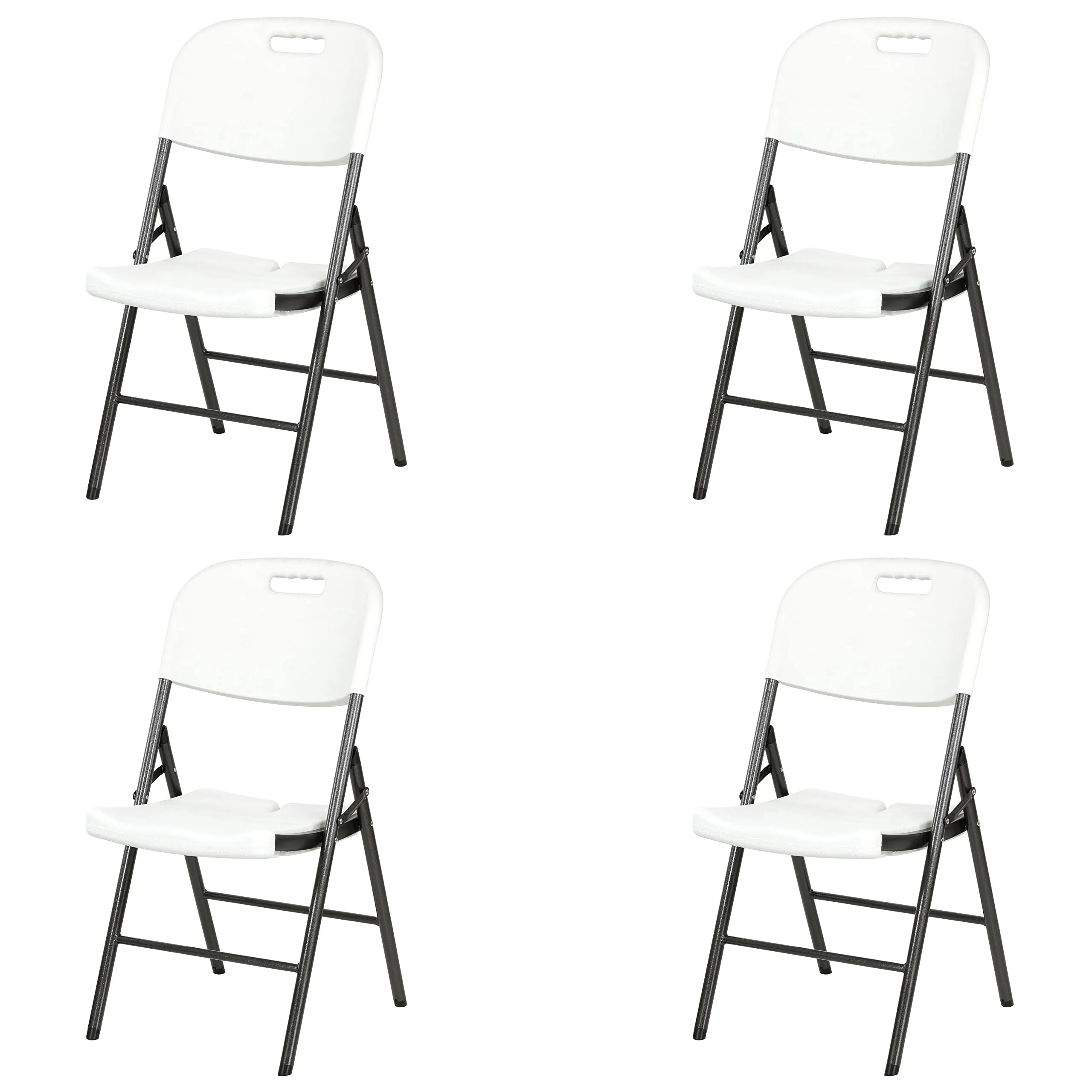 Totò Piccinni Sedia Pieghevole Katia in HDPE (4 Sedie Bianco) - immagine 1