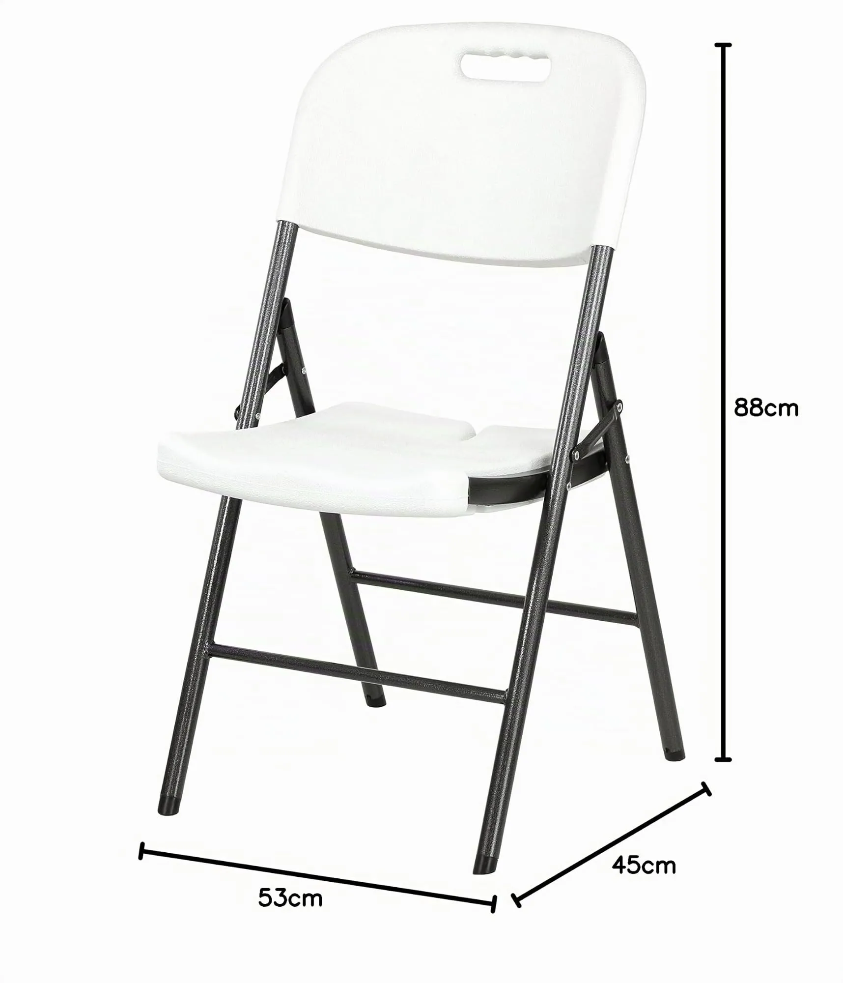 Totò Piccinni Sedia Pieghevole Katia in HDPE (4 Sedie Bianco) - immagine 2