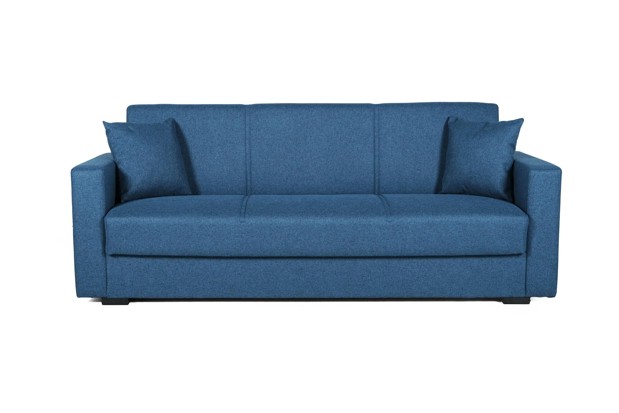 Arredo Stock Divano Letto Afrodite, 3 Posti, Blu, 212x80x87 cm - immagine 3