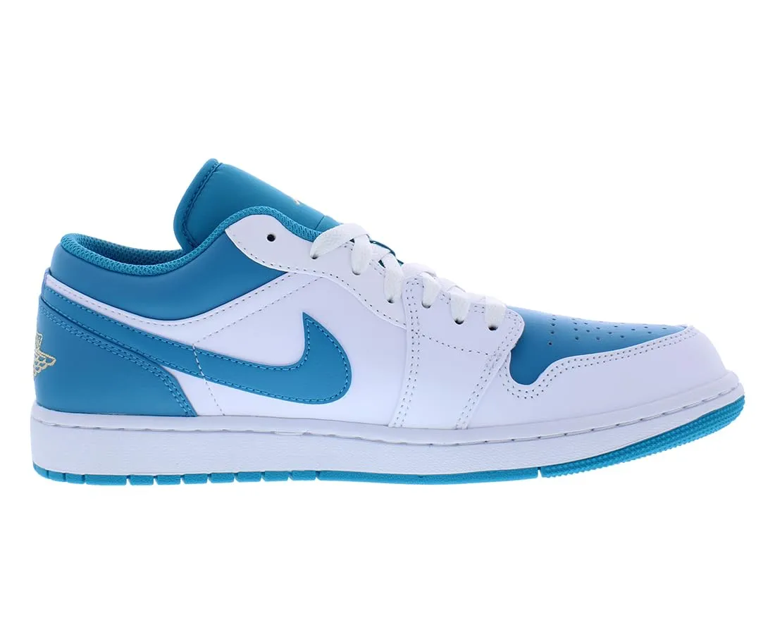 Nike Air Jordan 1 Low - Bianco/Oro Celeste/Aquatone - 47.5 EU - immagine 3