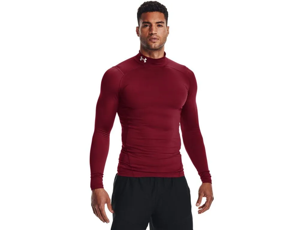 Under Armour ColdGear Compression Mock, Cardinale/Bianco, 4XL - immagine 2