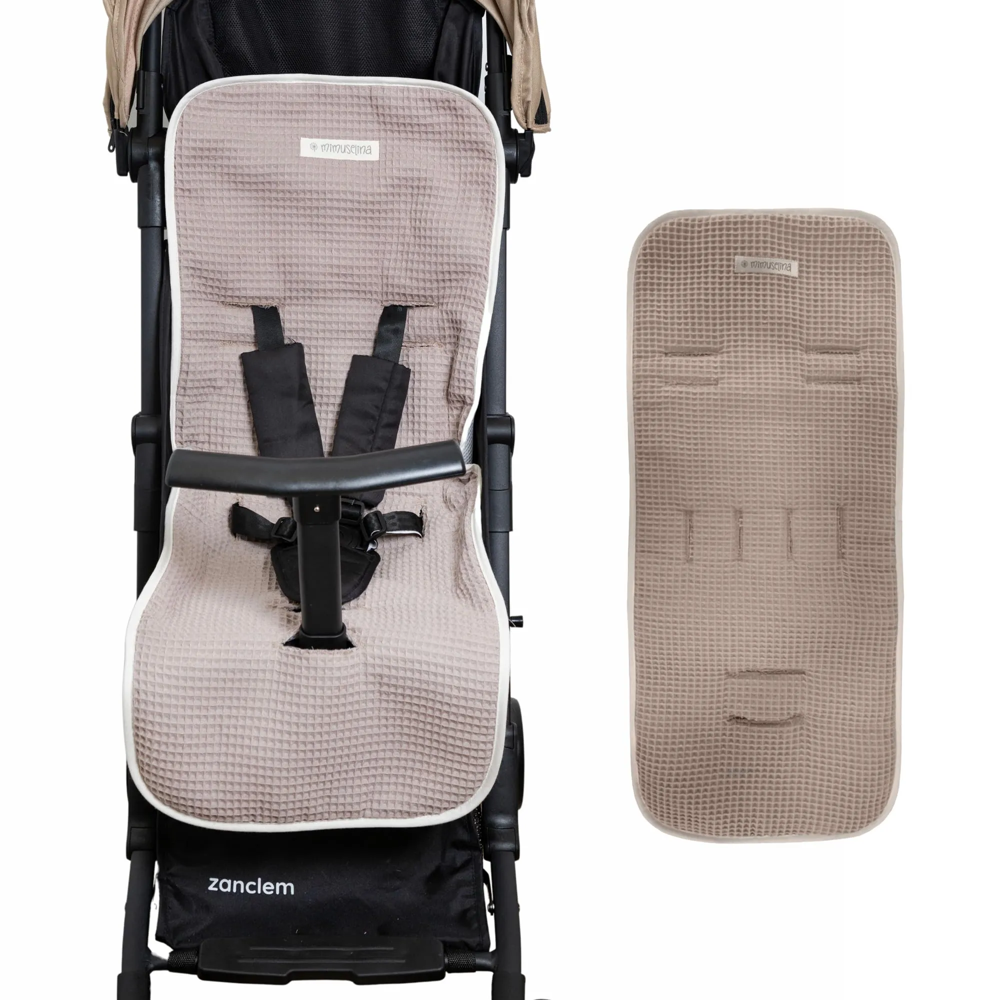 MIMUSELINA Materassino Passeggino Universale in Cotone OEKO-TEX, 34×84 cm - immagine 1
