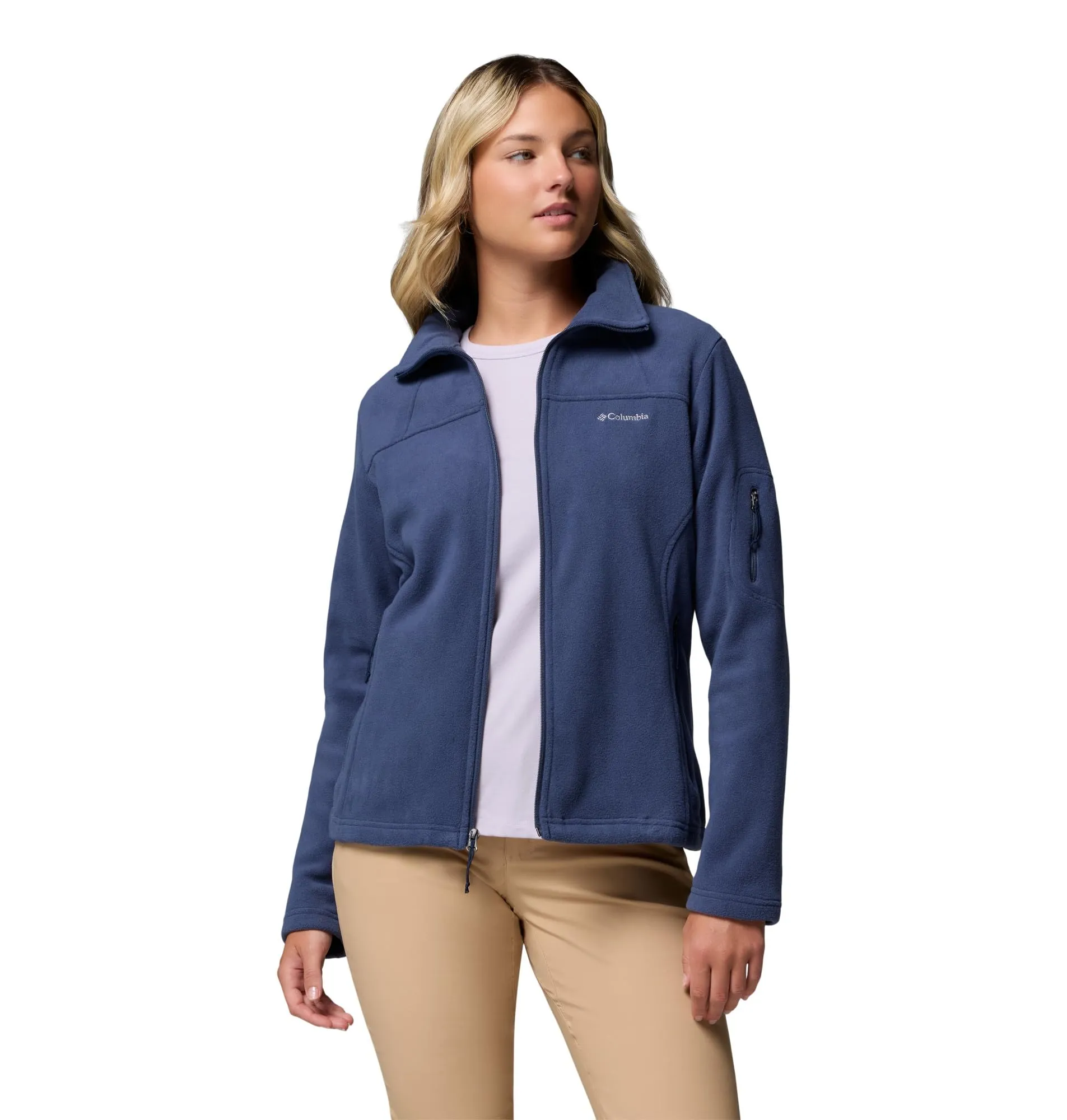 Columbia Fast Trek 2 Jacket Women's Full Zip Fleece, Nocturnal, XL - immagine 5
