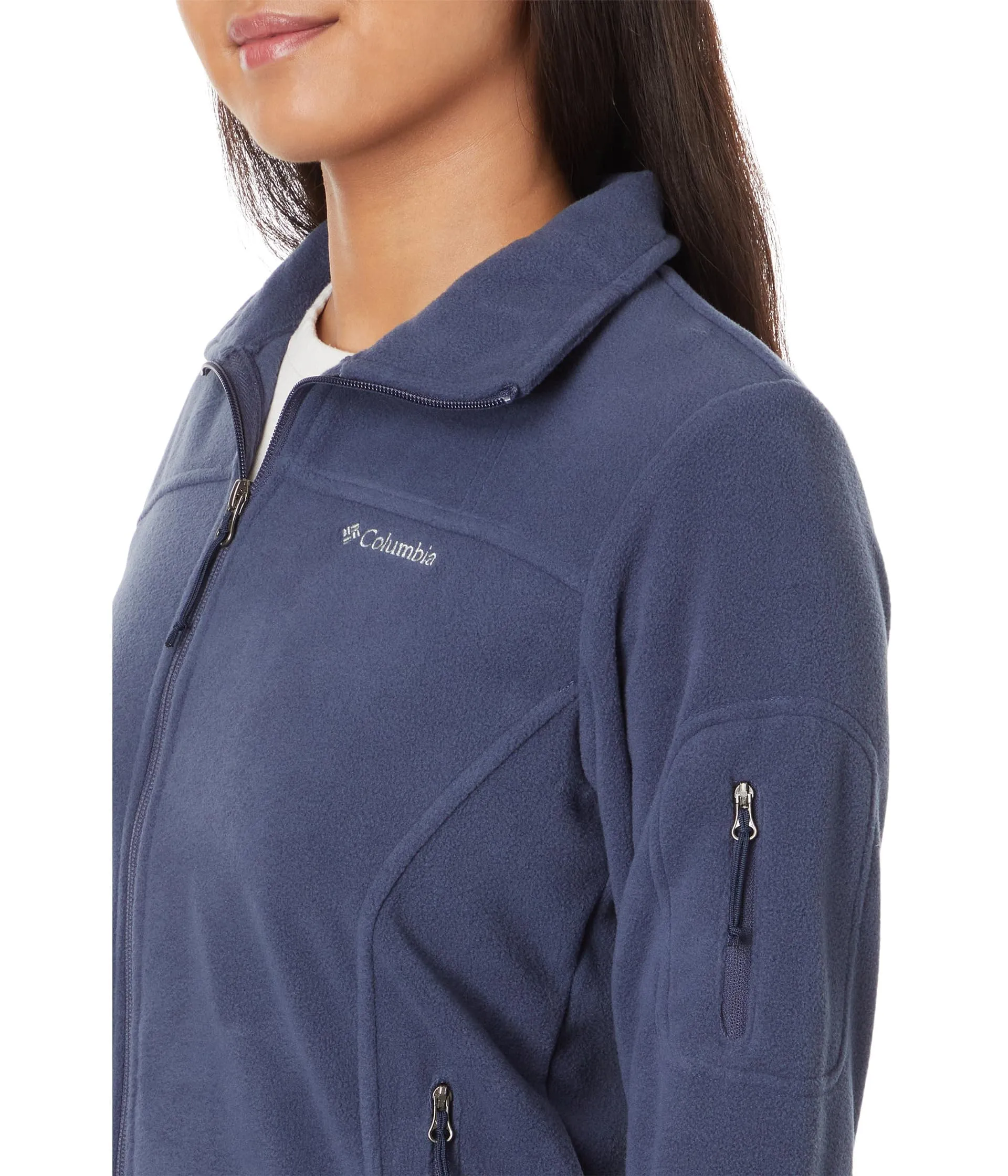 Columbia Fast Trek 2 Jacket, Women's Full Zip Fleece, Nocturnal, M - immagine 3