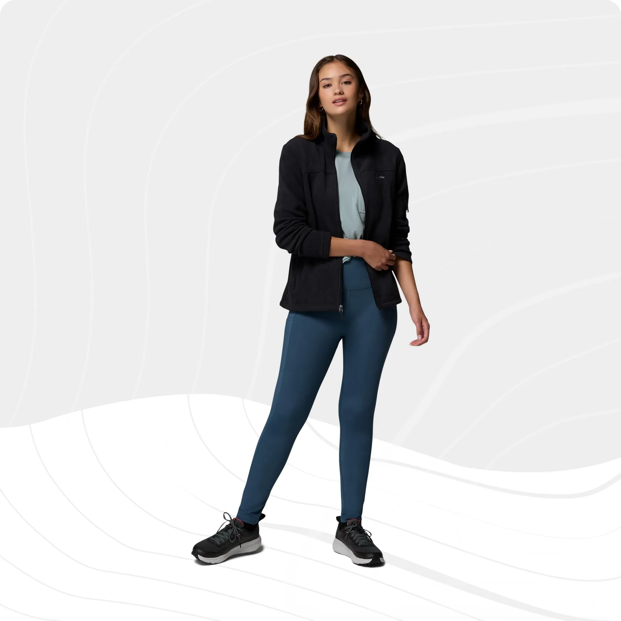 Columbia Fast Trek 2 Women's Full Zip Fleece Jacket, Black, L - immagine 7
