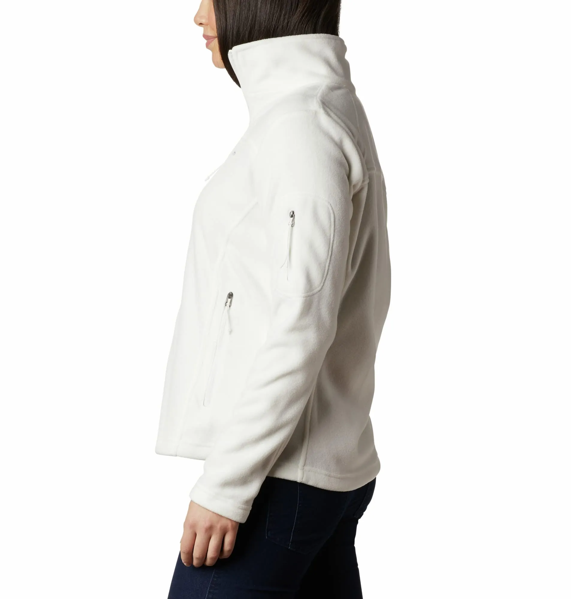 Columbia Fast Trek 2 Jacket, Women's Full Zip Fleece, Sea Salt, L - immagine 4