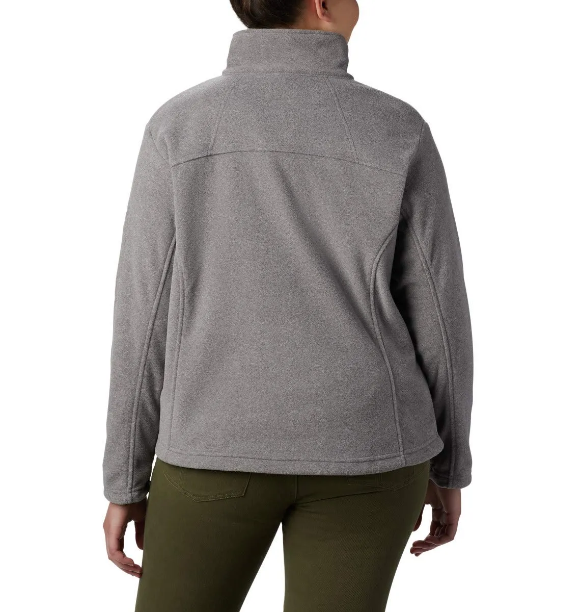 Columbia Fast Trek 2 Jacket, Women's Full Zip Fleece, City Grey Heather, XS - immagine 7