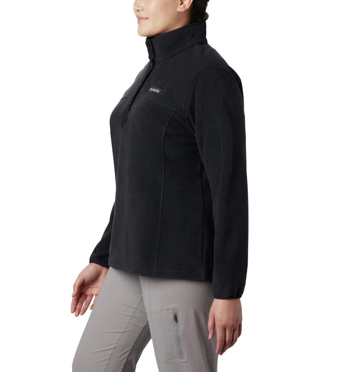 Columbia Benton Springs 1/2 Snap Pullover Fleece Jacket, Nero, 3X Donna - immagine 8