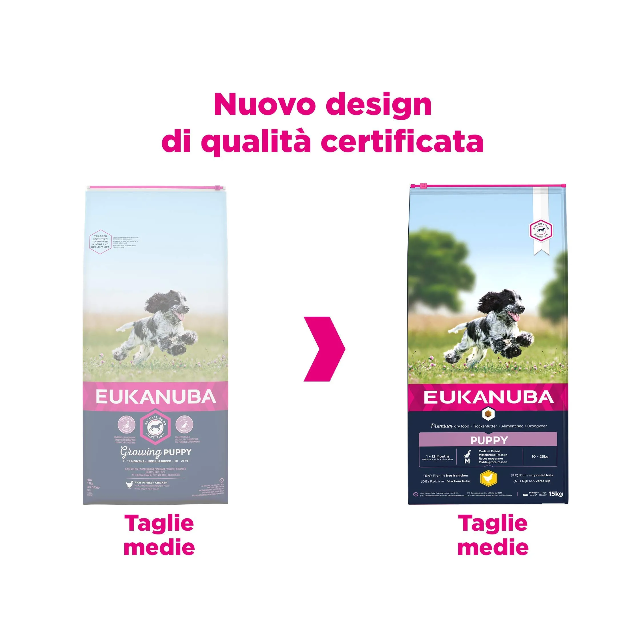 Eukanuba Cibo per Cuccioli Razze Taglia Media Pollo Fresco, 15 kg - immagine 3