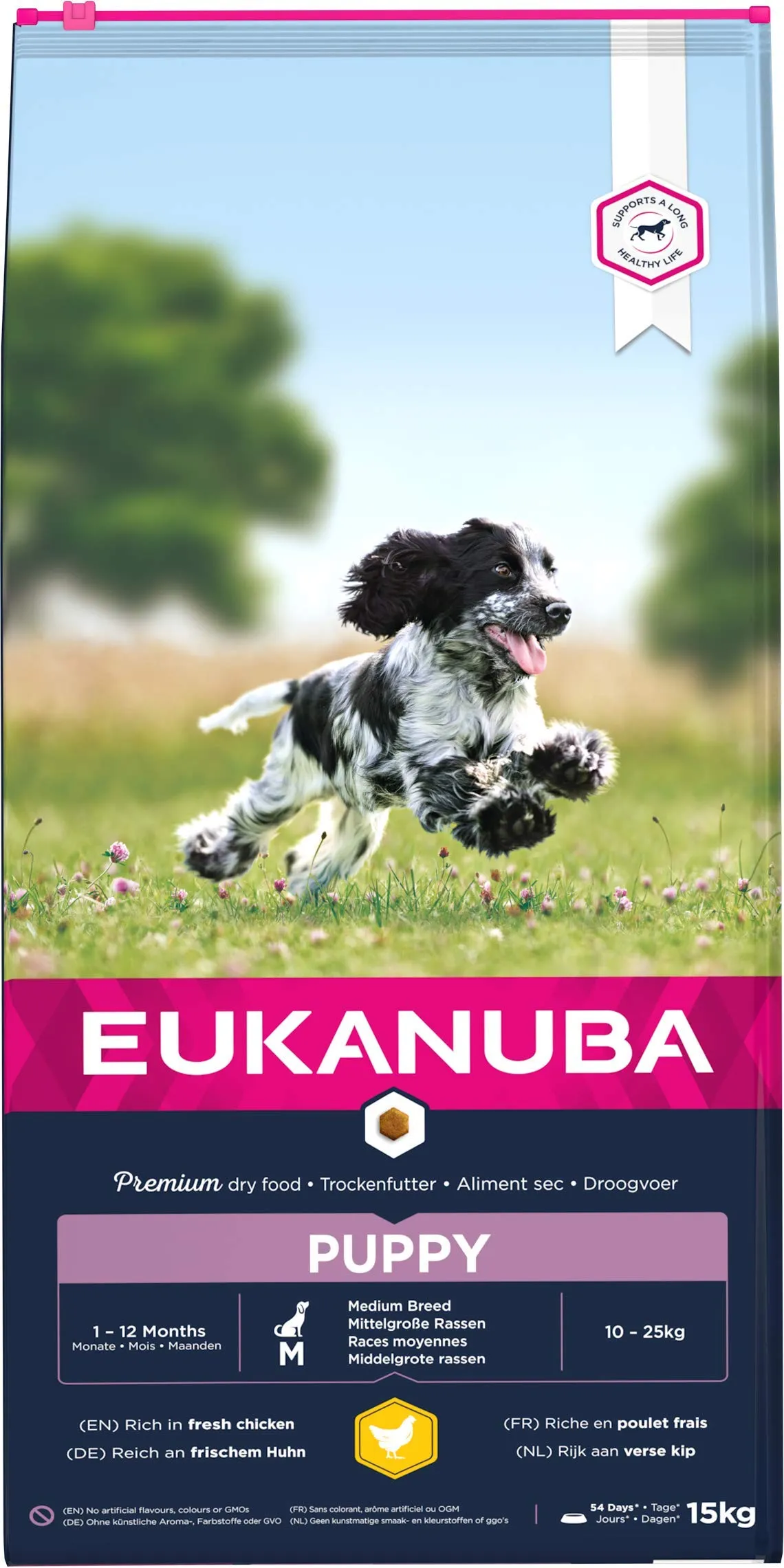 Eukanuba Cibo per Cuccioli Razze Taglia Media Pollo Fresco, 15 kg - immagine 6
