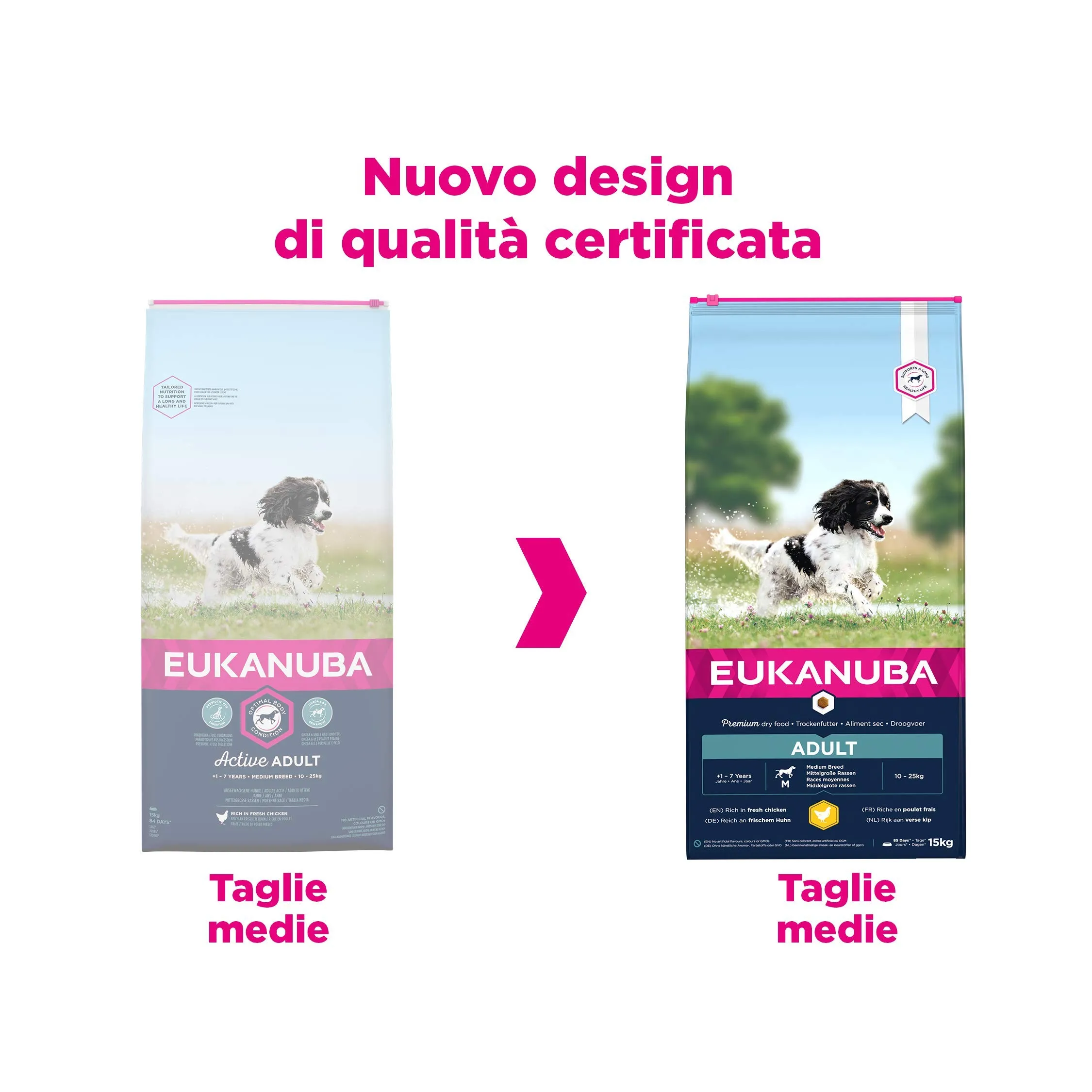 Eukanuba Cibo per cani Adulti razze di taglia media al pollo fresco, 15 kg - immagine 3