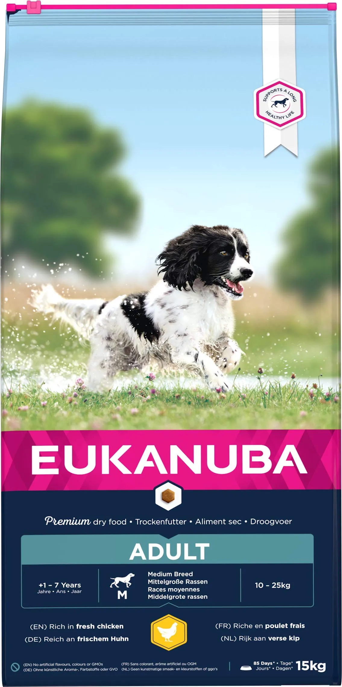 Eukanuba Cibo per cani Adulti razze di taglia media al pollo fresco, 15 kg - immagine 6