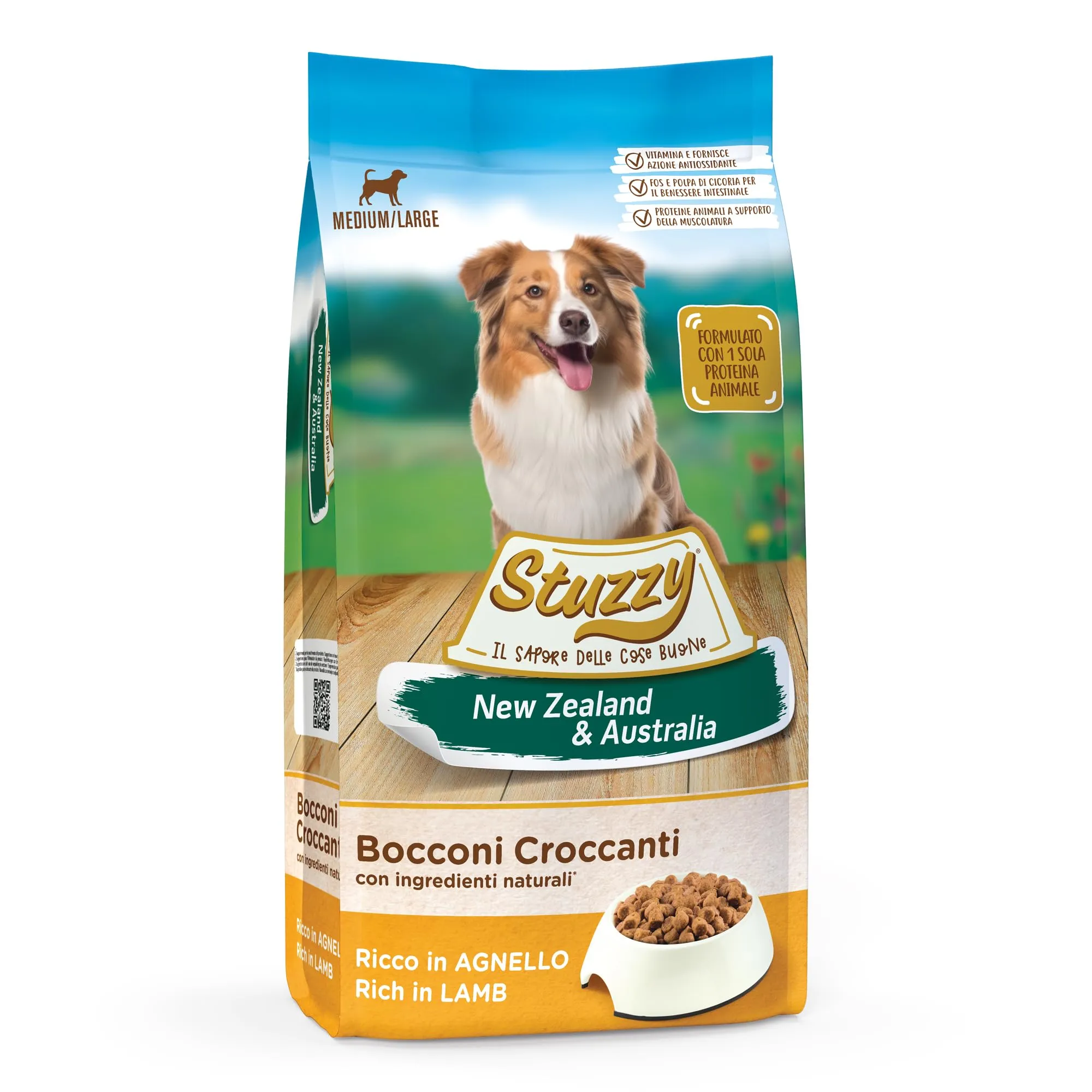 Stuzzy Cibo Secco per Cani Adulti al Gusto Agnello, Linea New Zealand & Australia, 12 kg - immagine 1