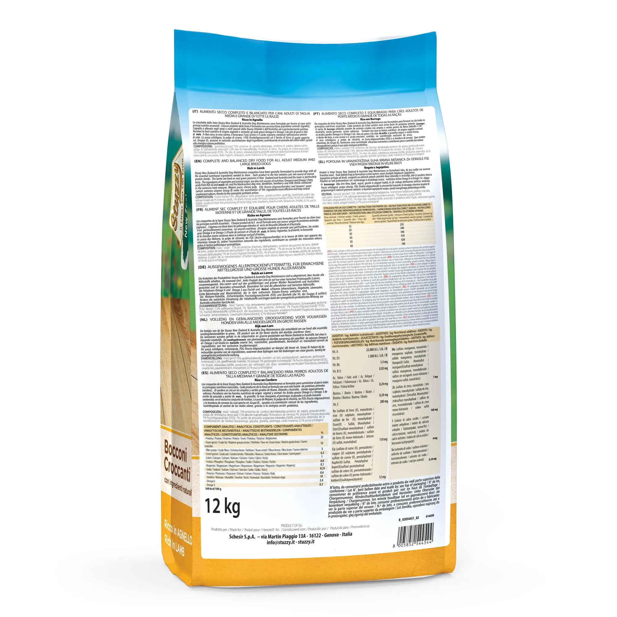 Stuzzy Cibo Secco per Cani Adulti al Gusto Agnello, Linea New Zealand & Australia, 12 kg - immagine 2