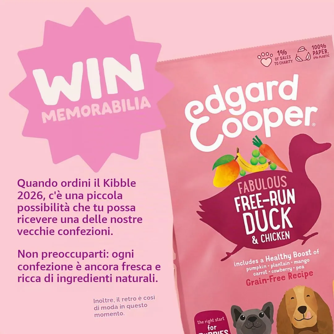Edgard & Cooper Crocchette Senza Cereali per Cuccioli di Taglia Media, Anatra e Pollo Freschi, 1kg - immagine 8