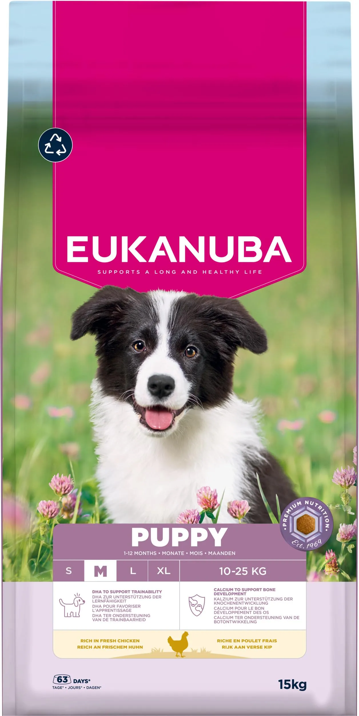 Eukanuba Crocchette per cuccioli taglia media con pollo fresco, 15 kg - immagine 11