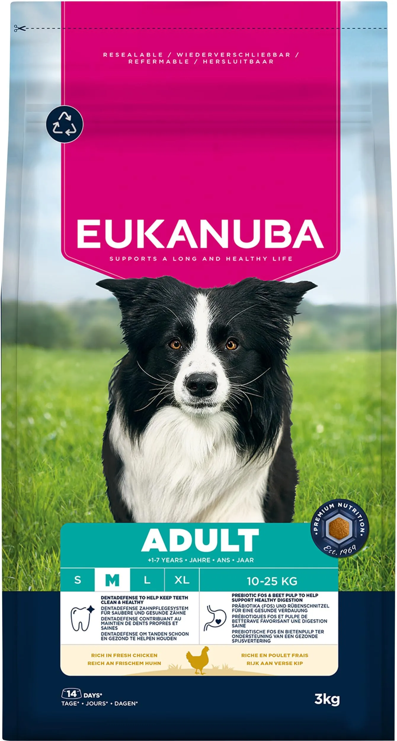 Eukanuba Crocchette per cani adulti taglia media al pollo fresco, 3 kg - immagine 11