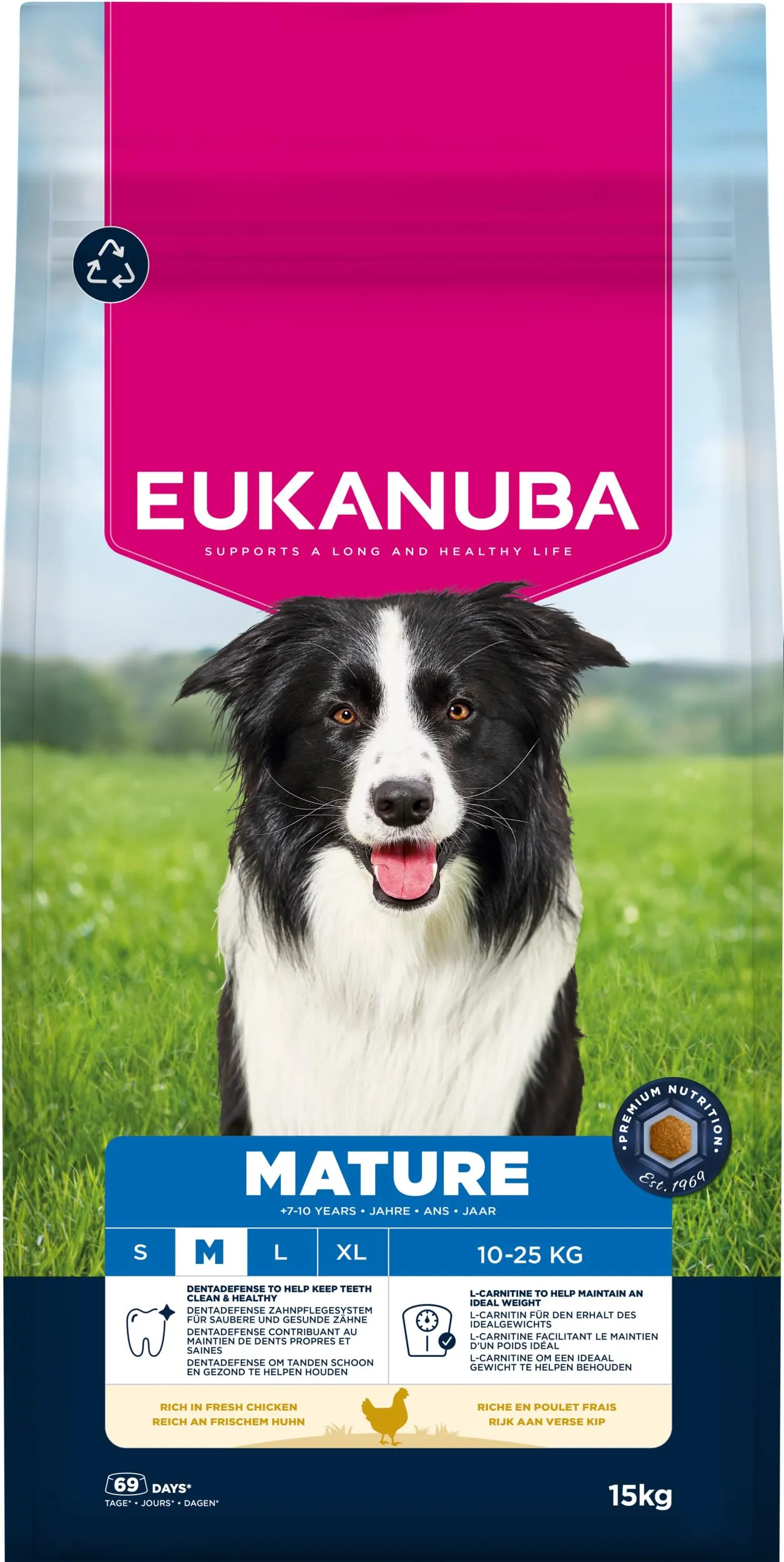 Eukanuba Crocchette per cani maturi taglia media con pollo fresco, 15 kg - immagine 11