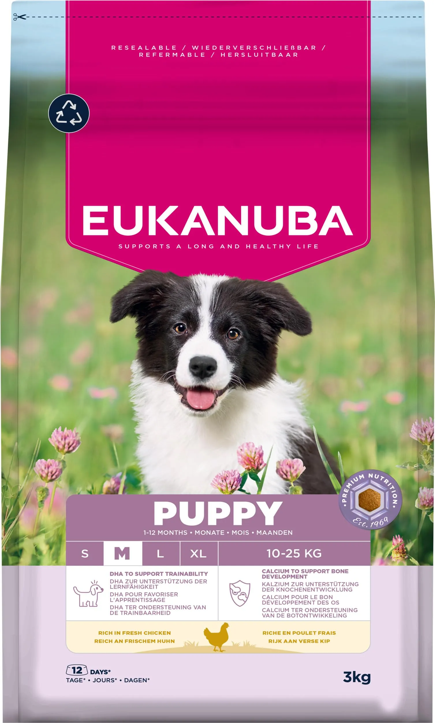 Eukanuba Crocchette per cuccioli taglia media con pollo fresco, 3 kg - immagine 11