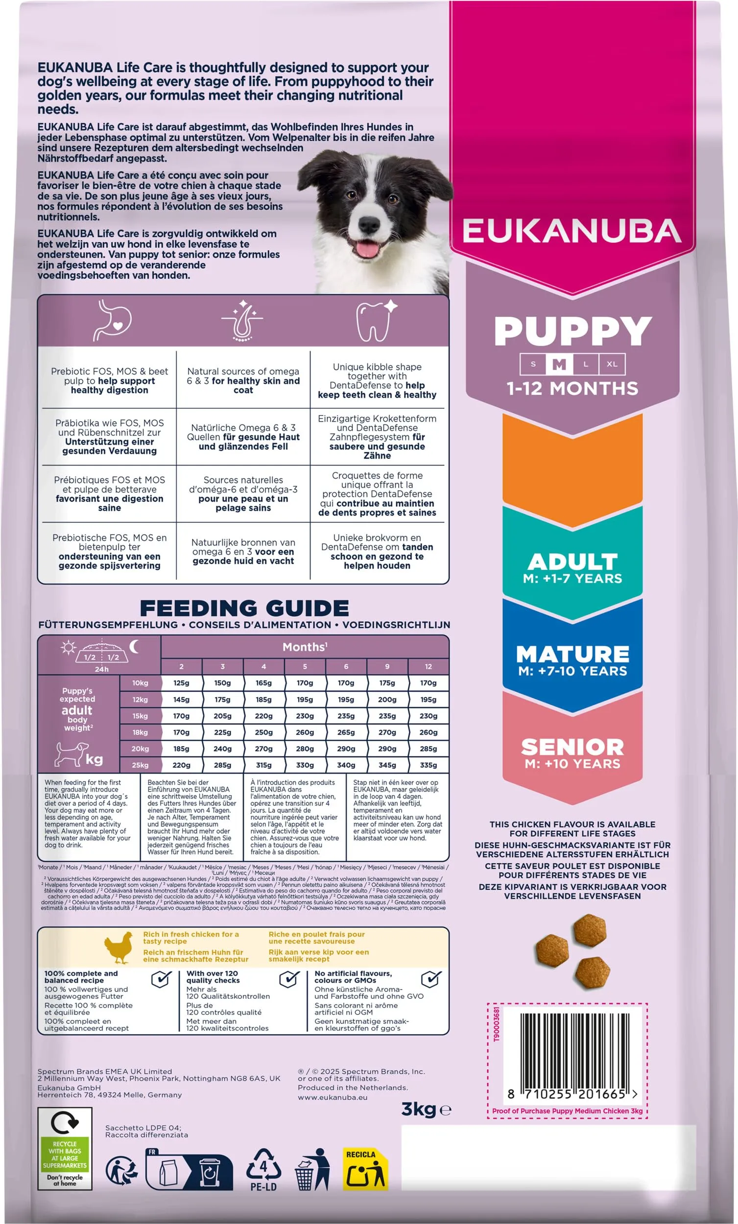 Eukanuba Crocchette per cuccioli taglia media con pollo fresco, 3 kg - immagine 12