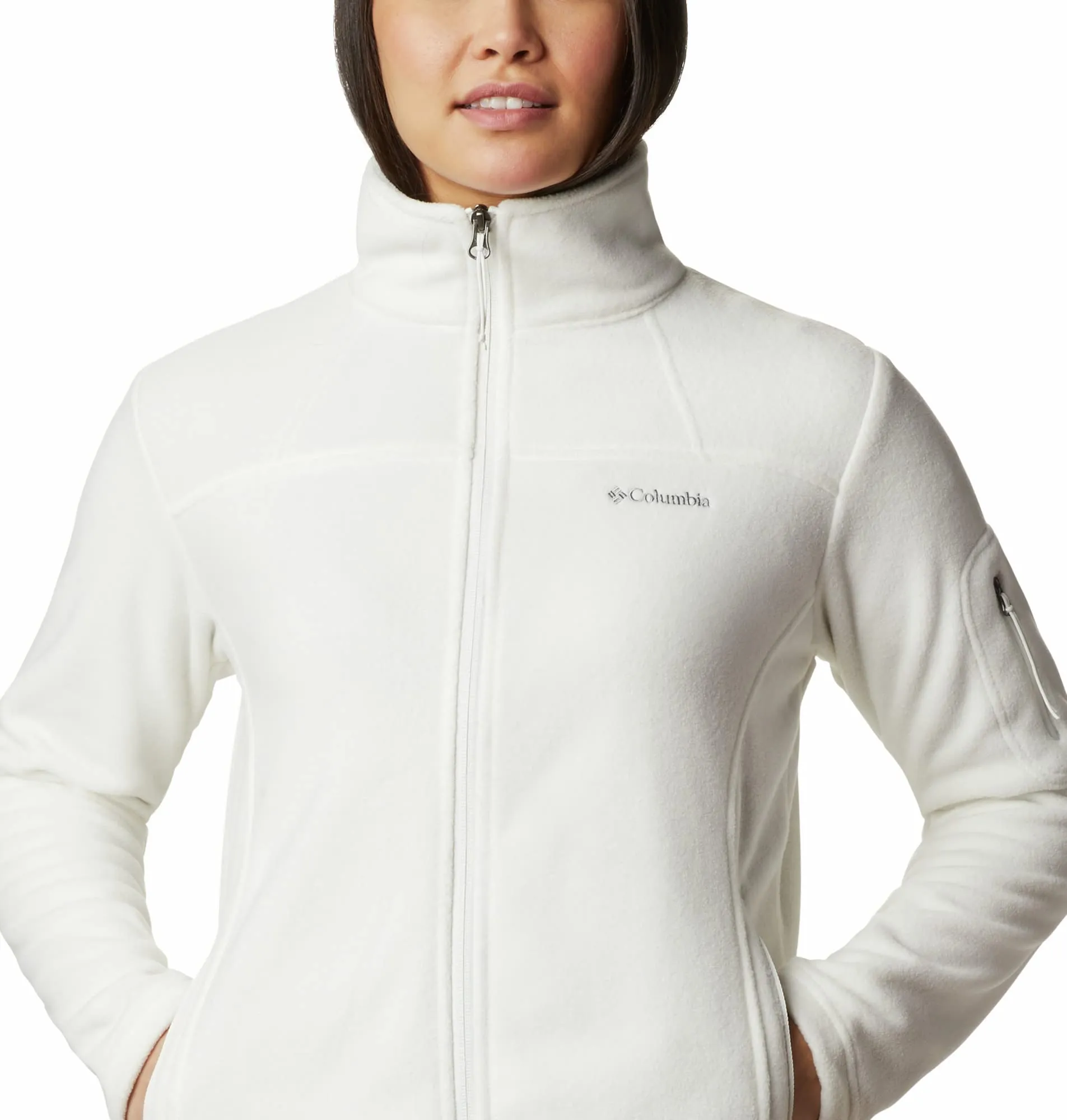 Columbia Fast Trek 2 Jacket, Giacca in Pile con Cerniera Intera Donna, Sea Salt, XXL - immagine 5