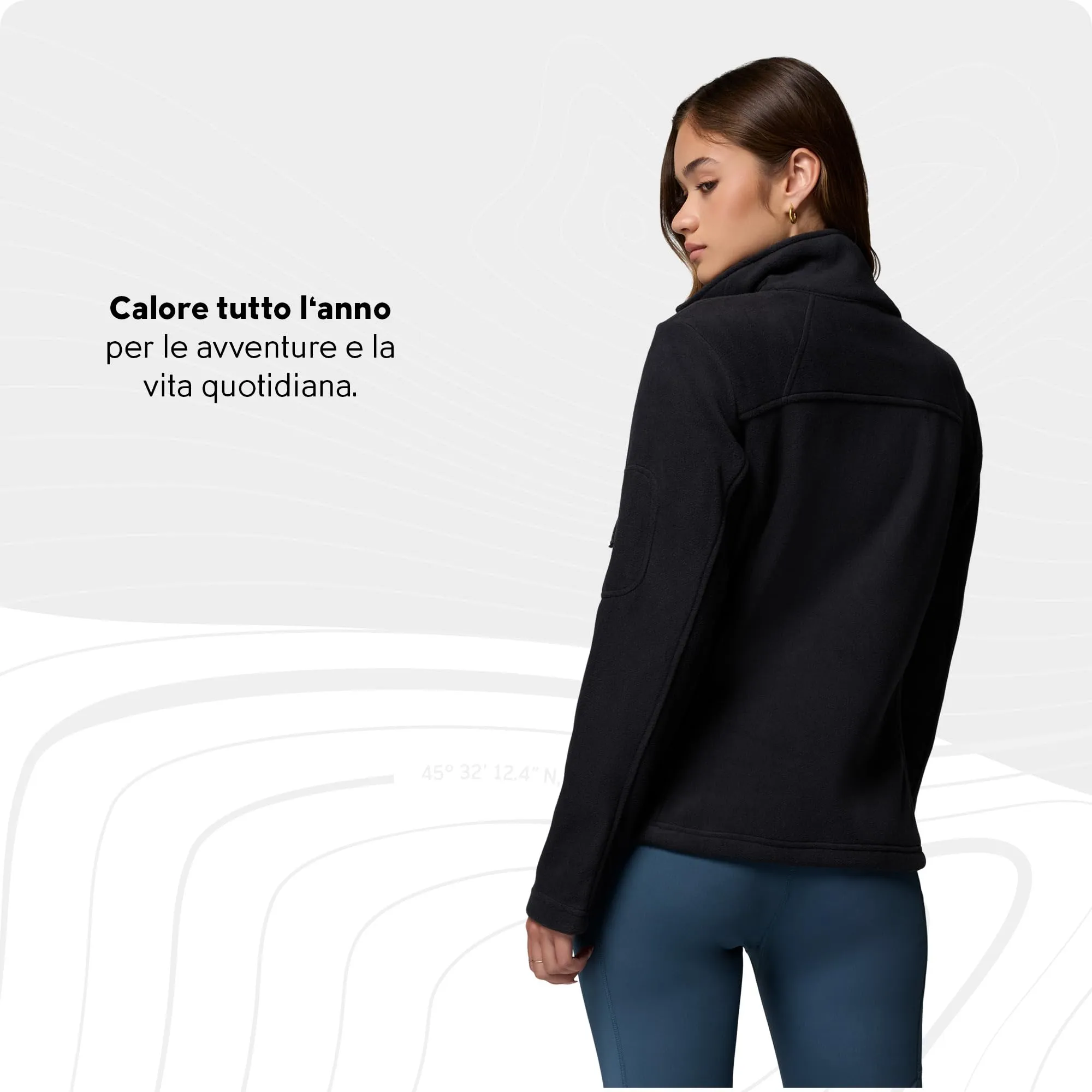 Columbia Fast Trek 2 Jacket, Women's Full Zip Fleece, Black, XXL - immagine 5