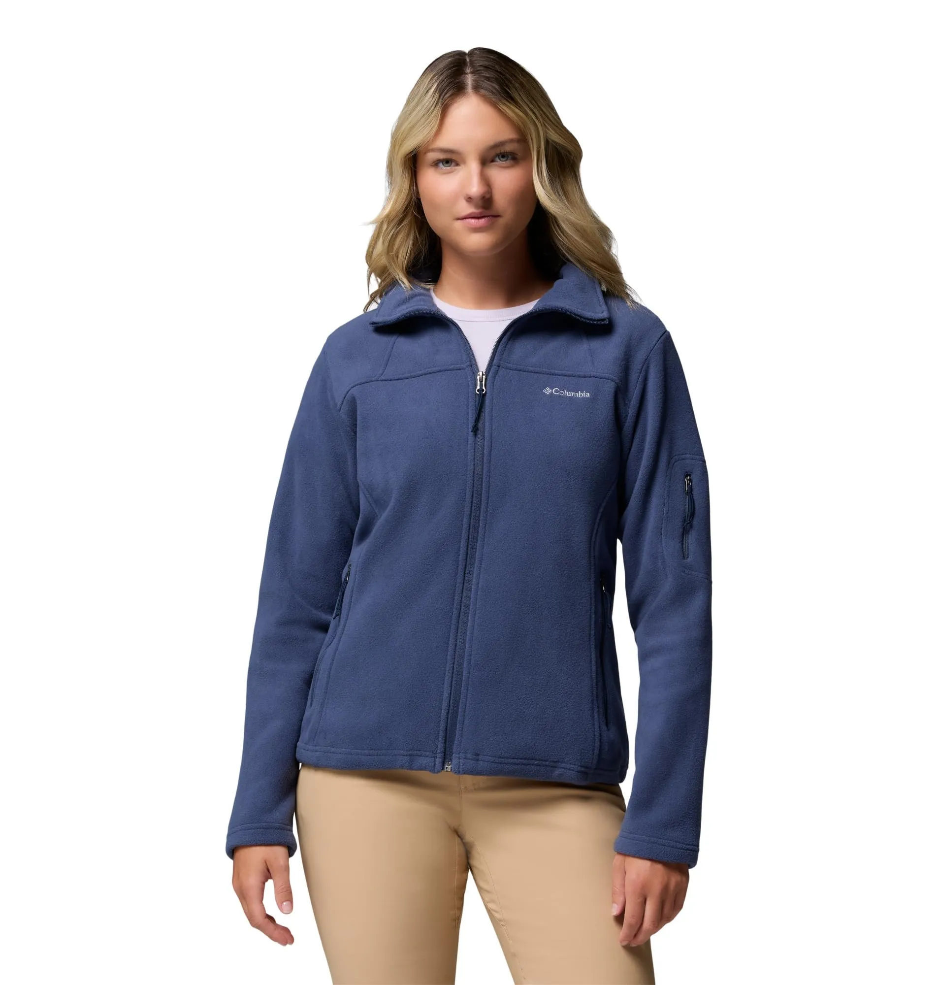 Columbia Fast Trek 2 Jacket, Women's Full Zip Fleece, Nocturnal, XXL - immagine 1