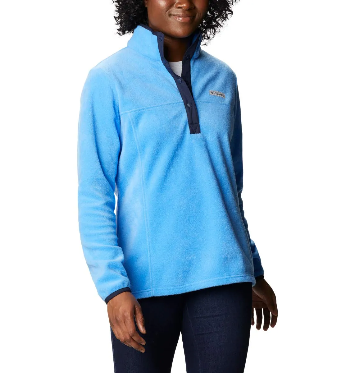 Columbia Benton Springs 1/2 Snap Pullover Fleece Jacket, Blu, XL Donna - immagine 5