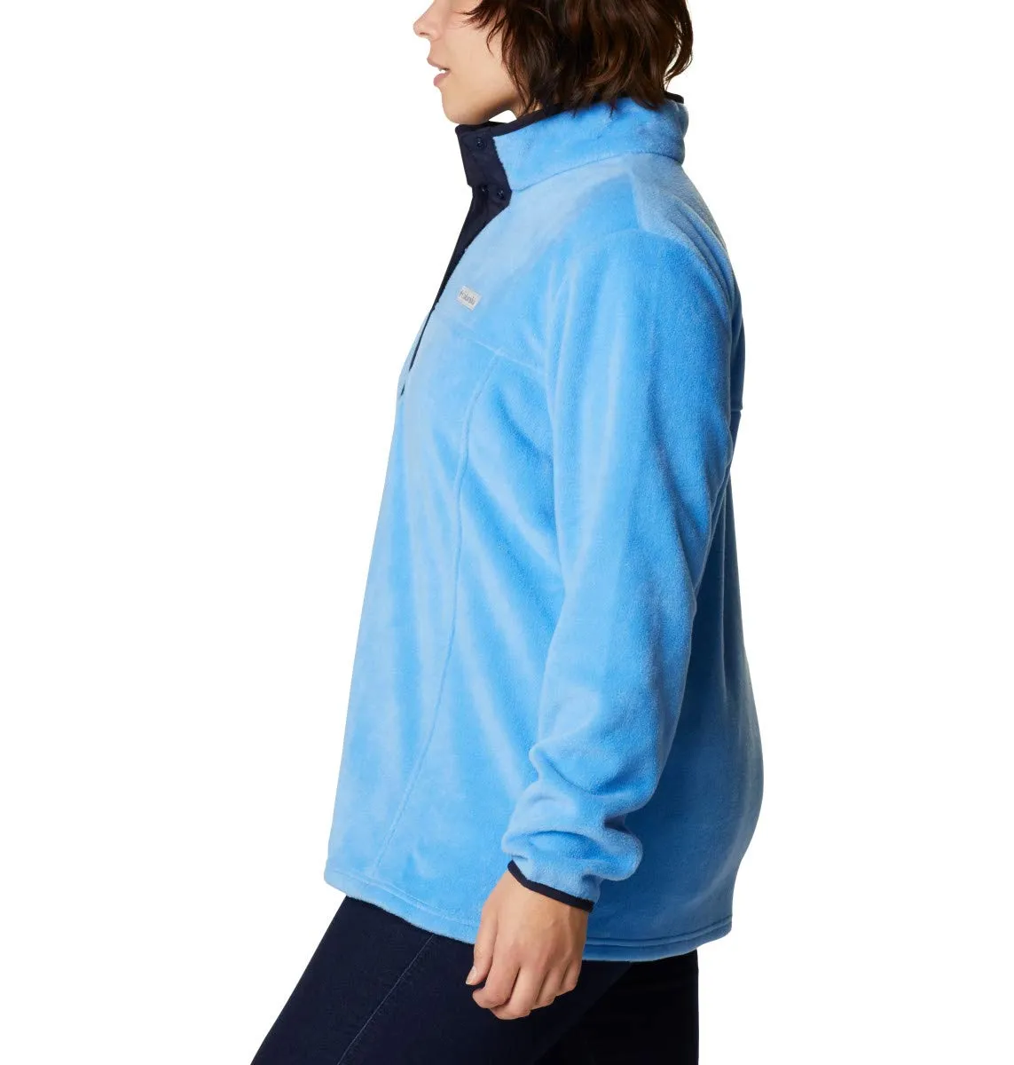 Columbia Benton Springs 1/2 Snap Pullover Fleece Jacket, Blu, XL Donna - immagine 8