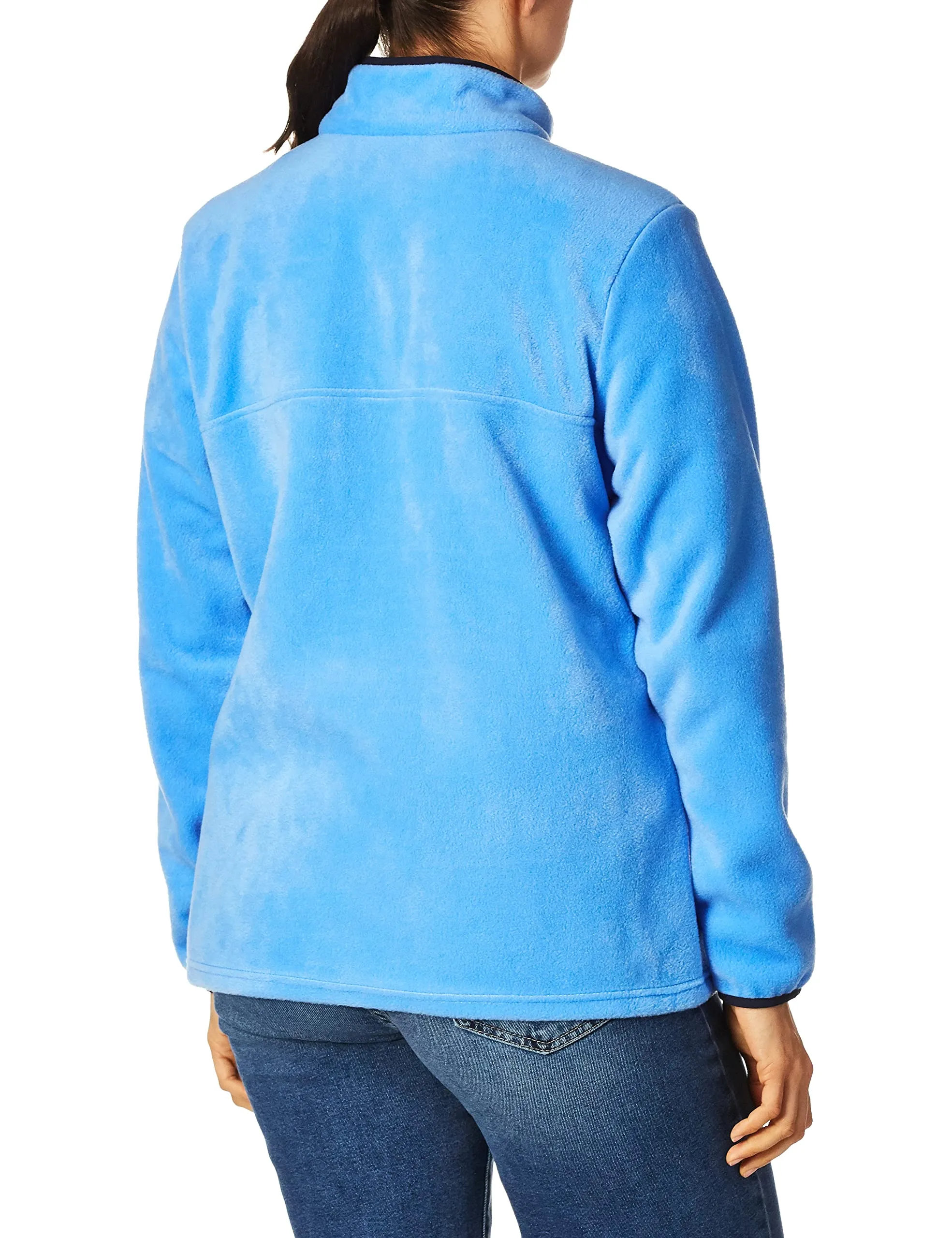 Columbia Benton Springs Half Snap Pullover Fleece Jacket, Blu, XS Petite Donna - immagine 4