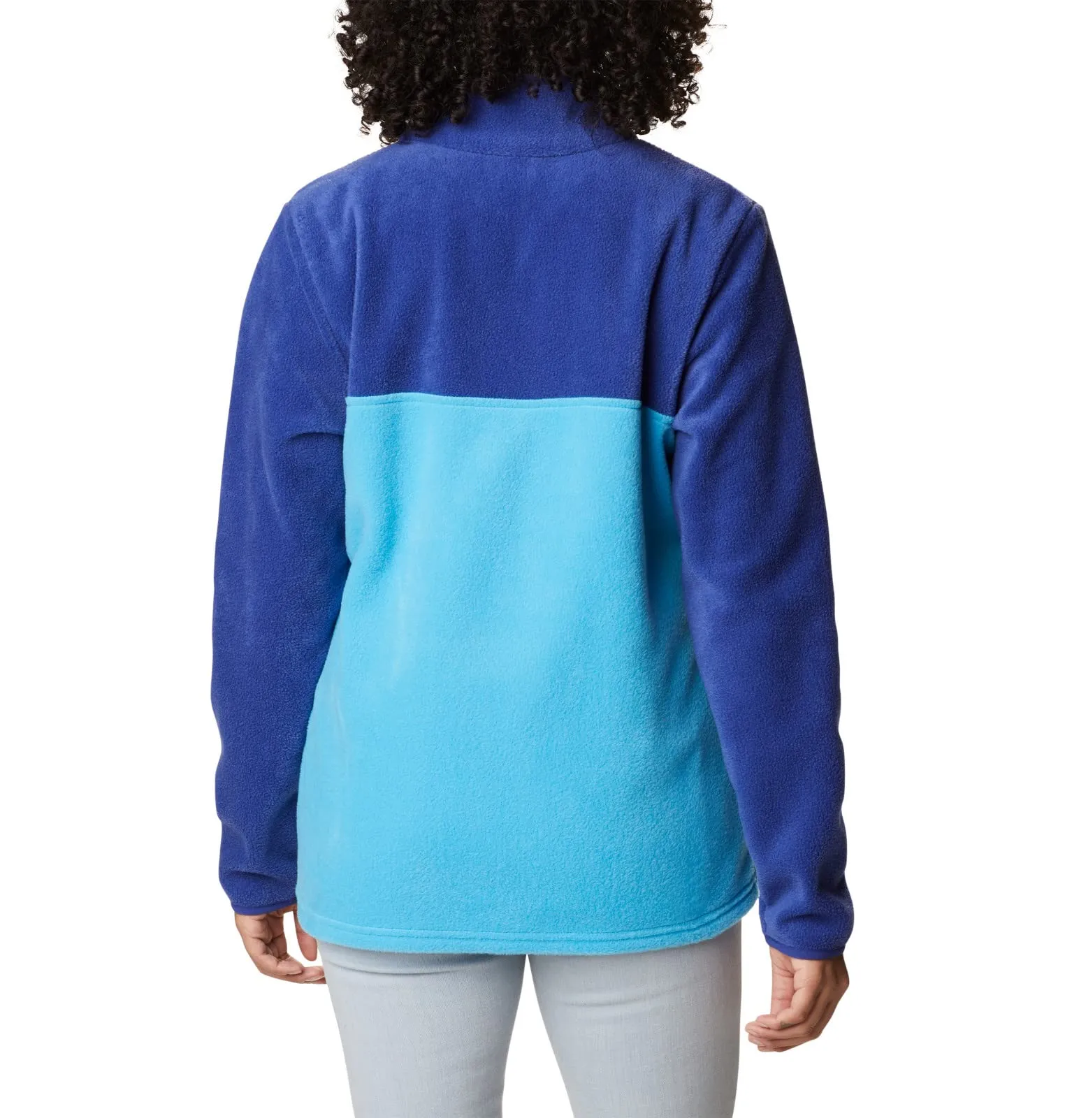Columbia Benton Springs Half Snap Pullover, Blu Freddo/Zaffiro Scuro, XL Petite Donna - immagine 2