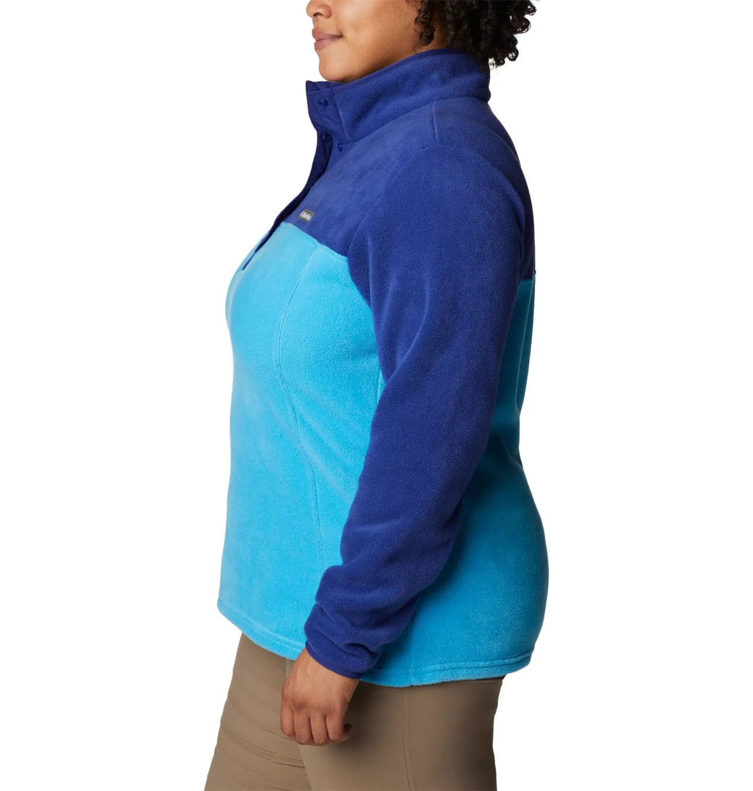 Columbia Benton Springs Half Snap Pullover, Blu Freddo/Zaffiro Scuro, XL Petite Donna - immagine 8