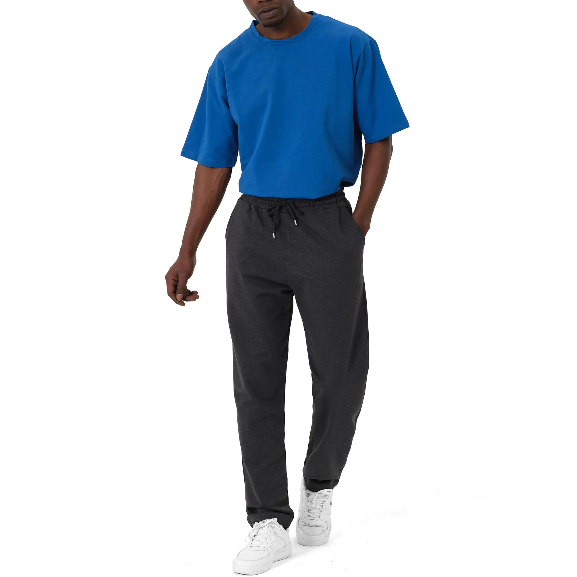 ROSS CAMP Pantaloni Tuta Uomo Cotone Jogger Sportivi Lunghi - immagine 2
