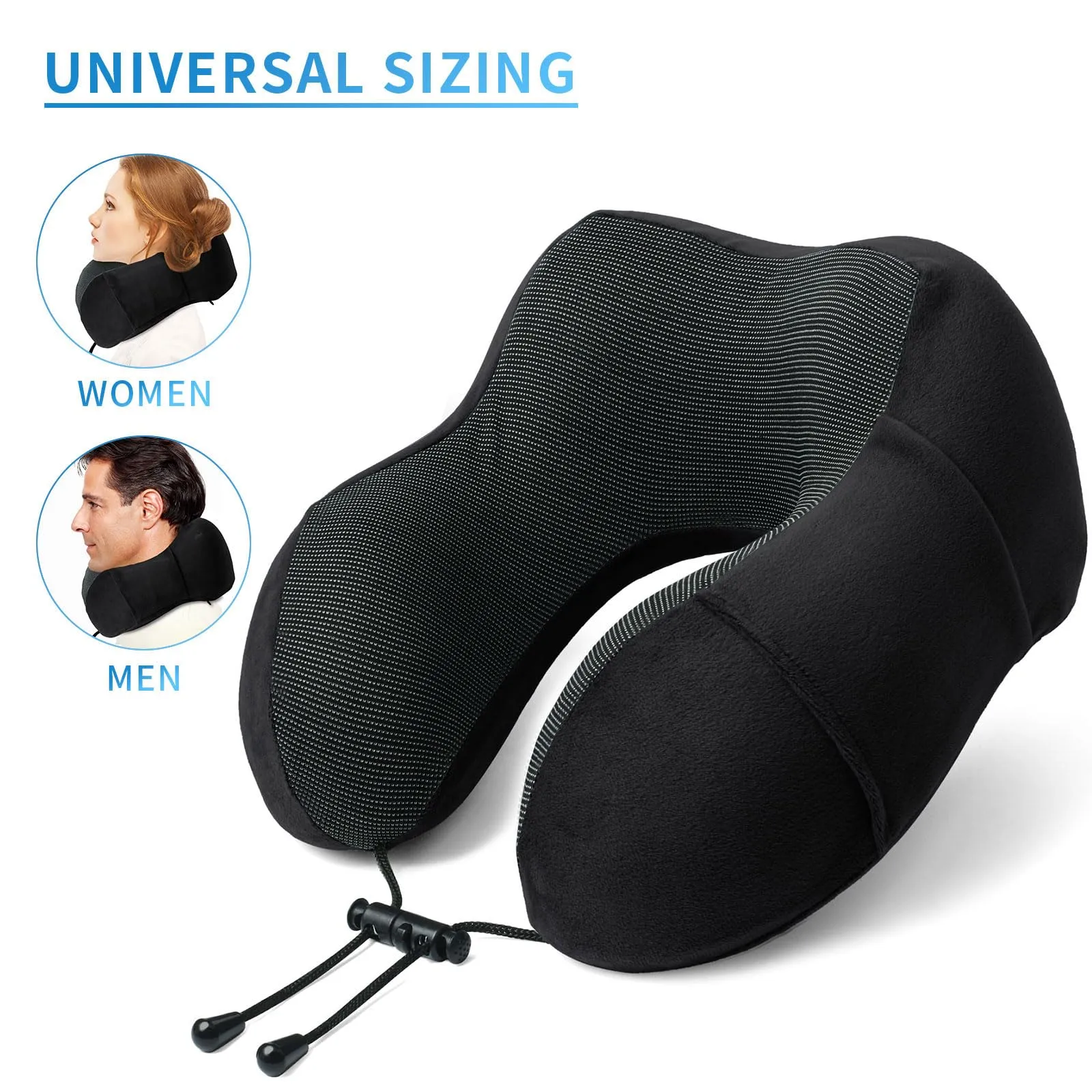SOMLAW Cuscino da Viaggio in Memory Foam con Maschera per Dormire e Borsa per Trasporto - immagine 5