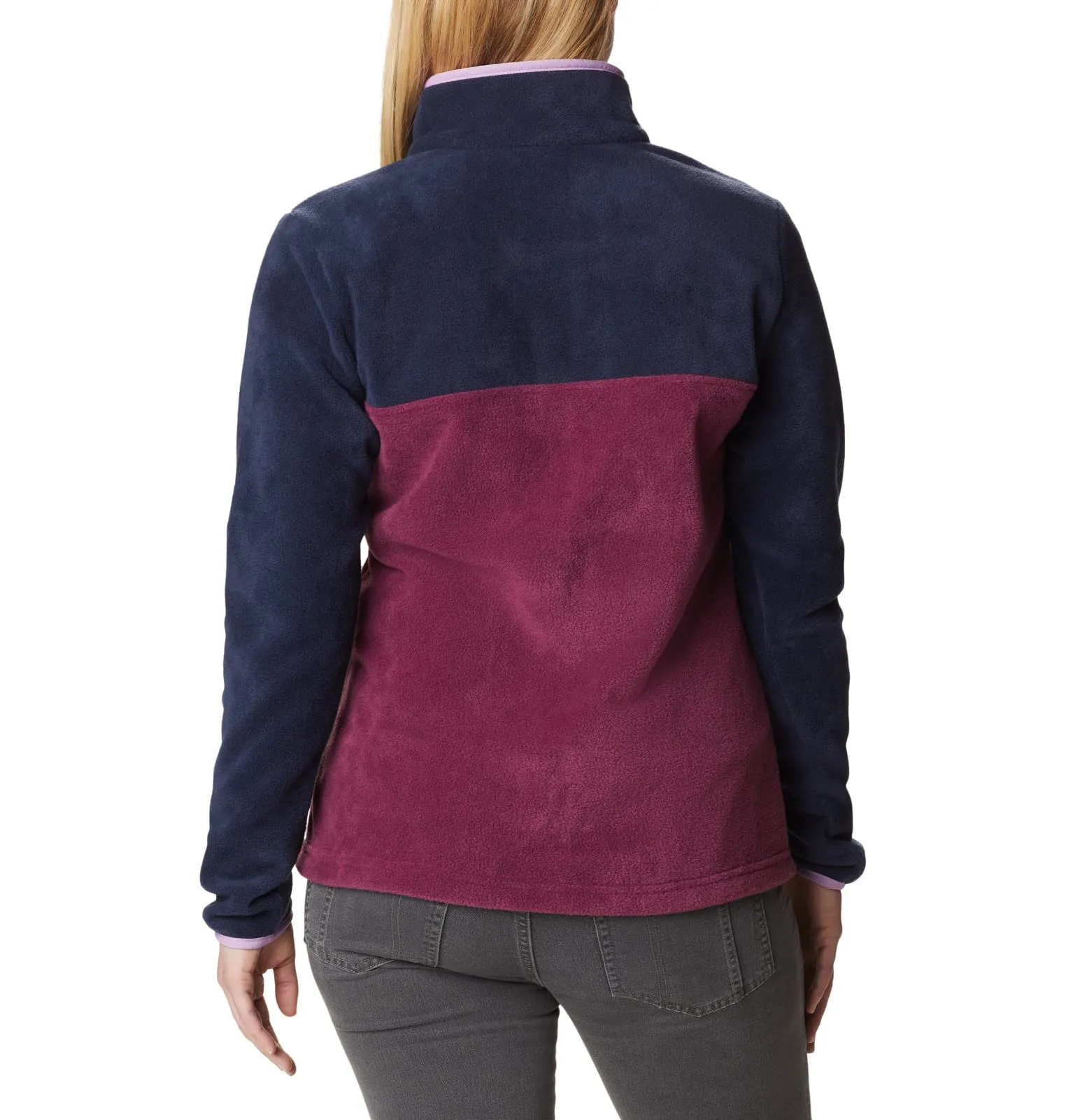 Columbia Benton Springs Women's Half-Snap Pullover - Marionberry/Dark Nocturnal/Gumdrop, XXL - immagine 2
