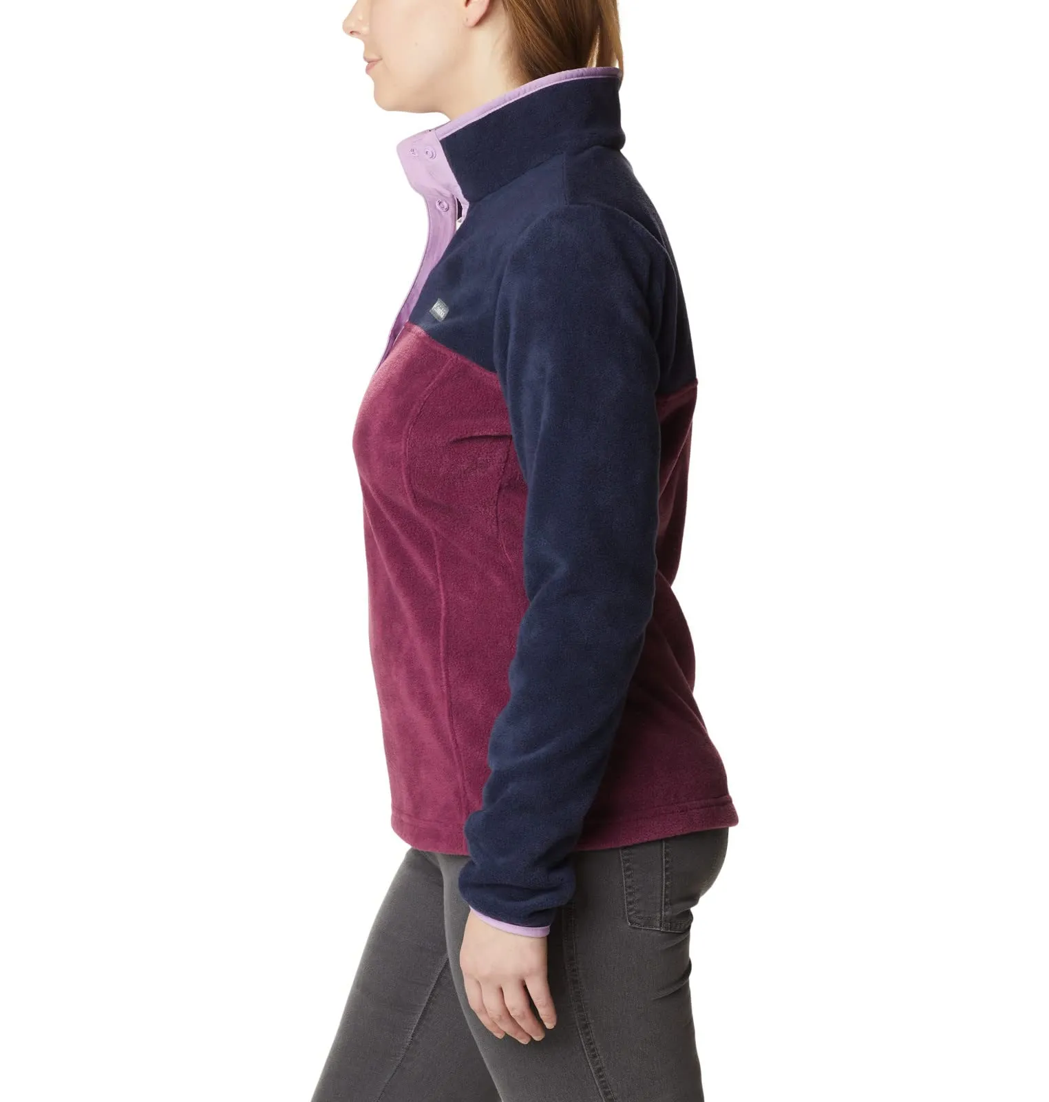 Columbia Benton Springs Women's Half-Snap Pullover - Marionberry/Dark Nocturnal/Gumdrop, XXL - immagine 4