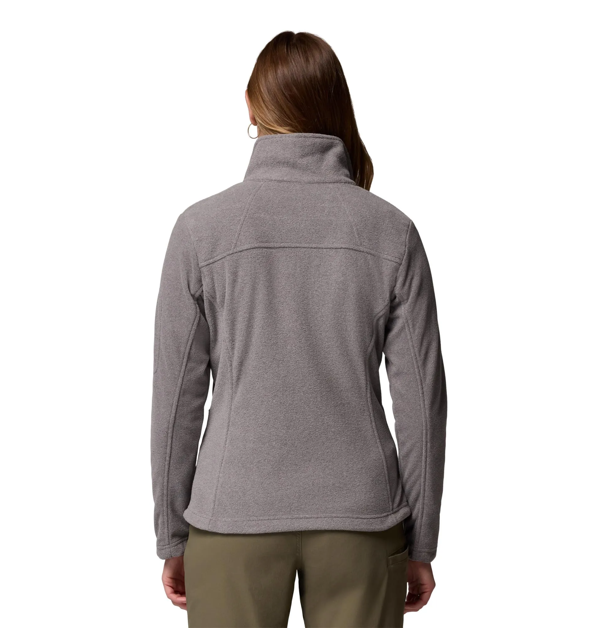 Columbia Fast Trek 2 Jacket Women's Full Zip Fleece, City Grey Heather/City Grey, XXL - immagine 2