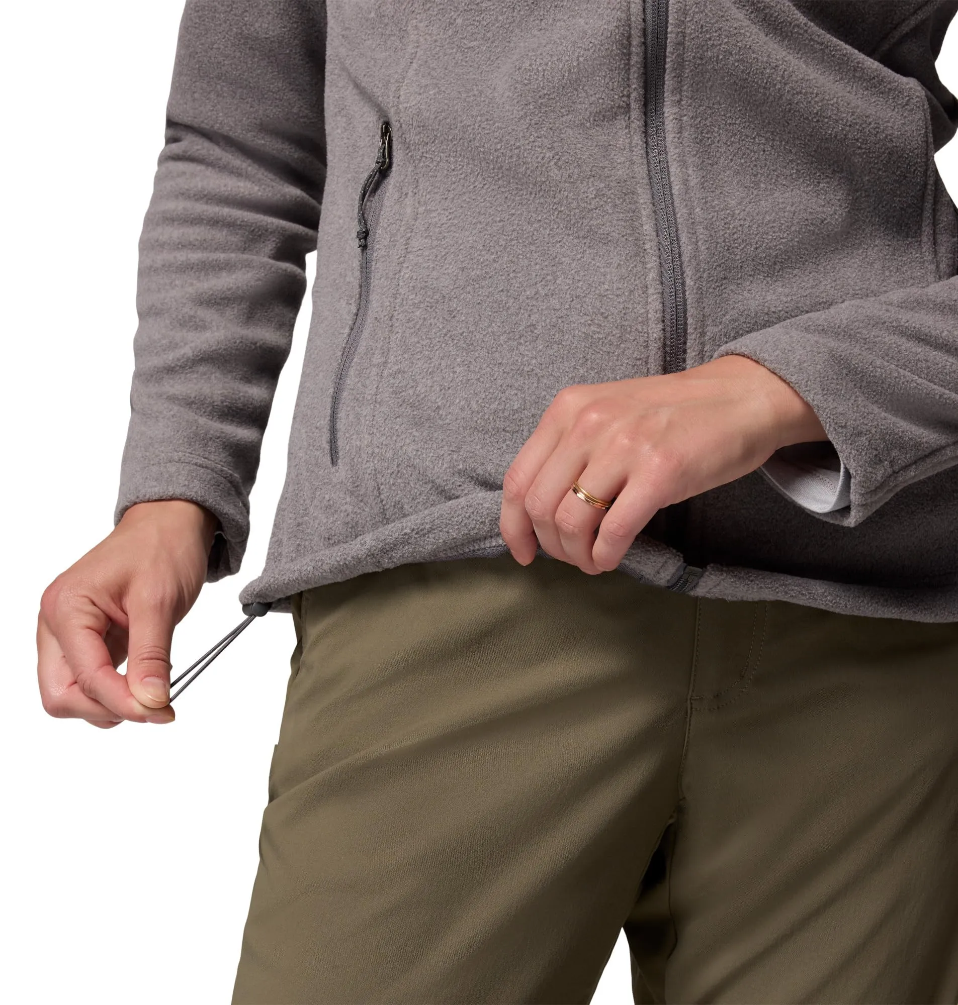Columbia Fast Trek 2 Jacket Women's Full Zip Fleece, City Grey Heather/City Grey, M - immagine 3