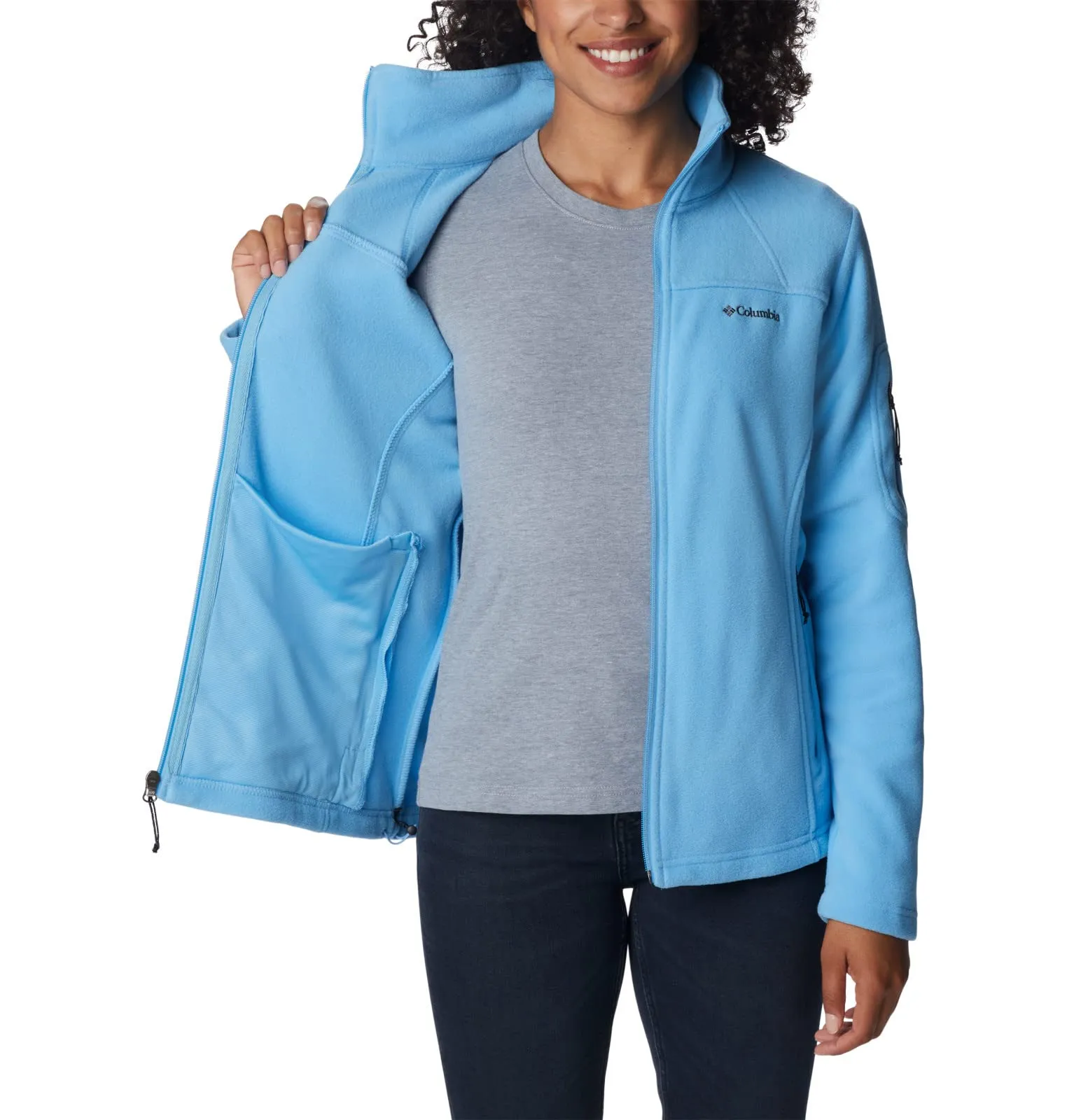 Columbia Fast Trek 2 Full Zip Fleece Jacket Women's, Vista Blue, XS - immagine 4